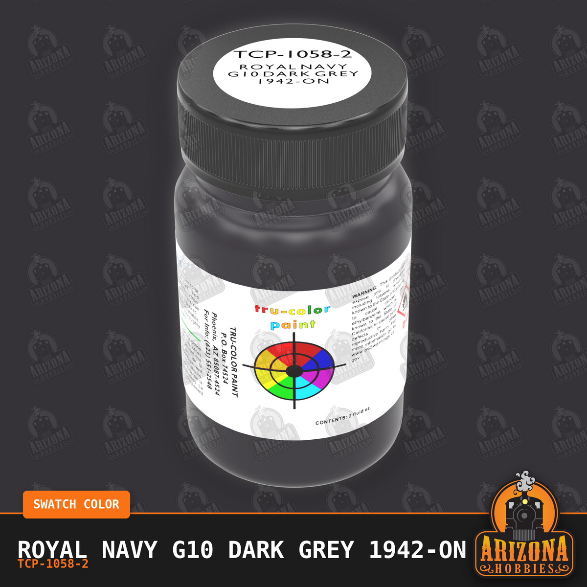 Royal Navy G10 DARK GREY 1942-on 2-oz bottle (Air-brush) Tru-Color Paint SPECIAL ORDER ONLY
