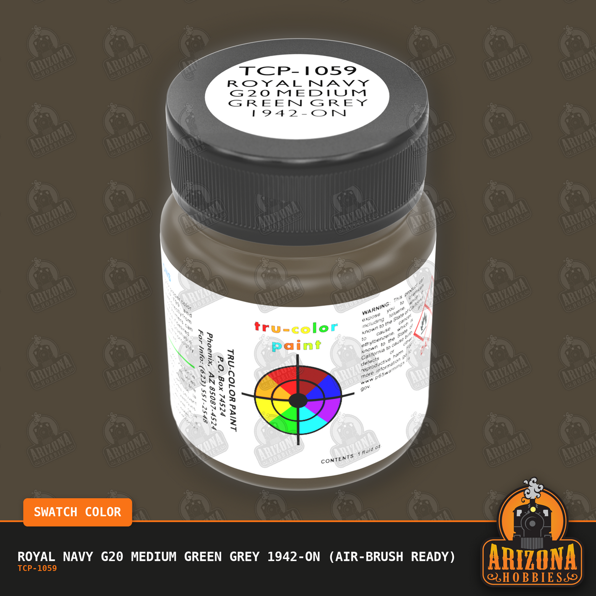 Royal Navy G20 MEDIUM GREEN GREY 1942-on 1-oz bottle (Air-brush) Tru-Color Paint