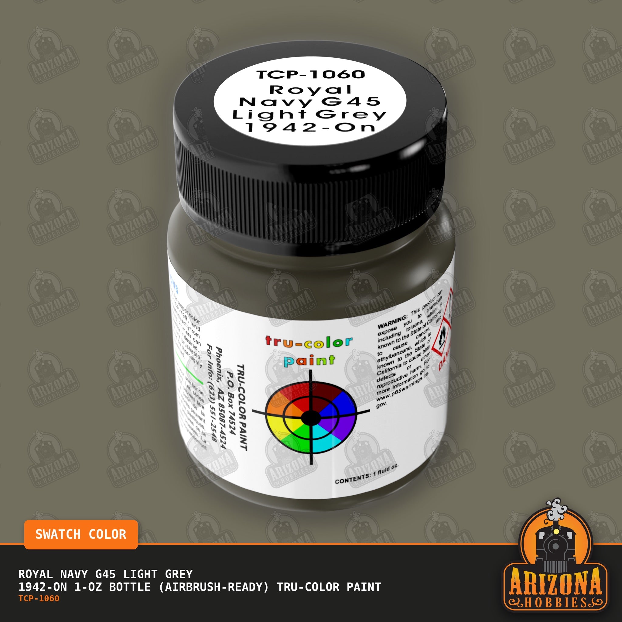 Royal Navy G45 Light Grey 1942-on 1-oz bottle (Airbrush-ready) Tru-Color Paint