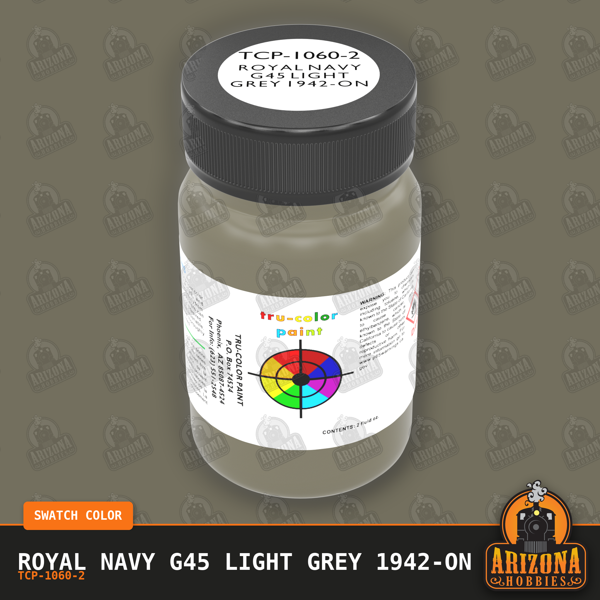 Royal Navy G45 Light Grey 1942-on 2-oz bottle (Air-brush) Tru-Color Paint SPECIAL ORDER ONLY