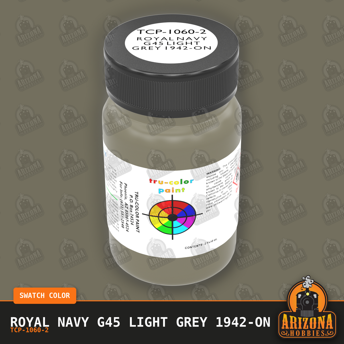 Royal Navy G45 Light Grey 1942-on 2-oz bottle (Air-brush) Tru-Color Paint SPECIAL ORDER ONLY