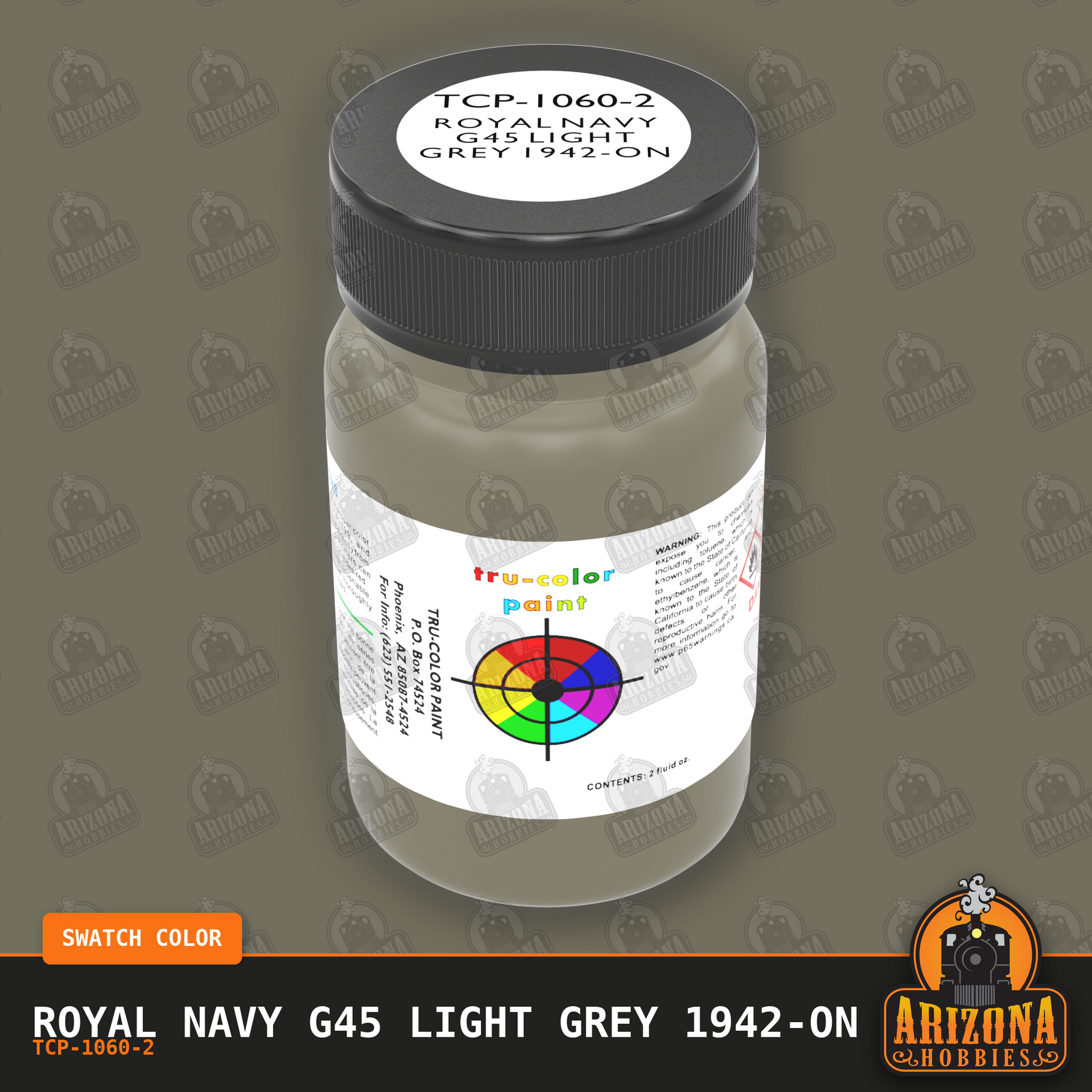 Royal Navy G45 Light Grey 1942-on 2-oz bottle (Air-brush) Tru-Color Paint SPECIAL ORDER ONLY
