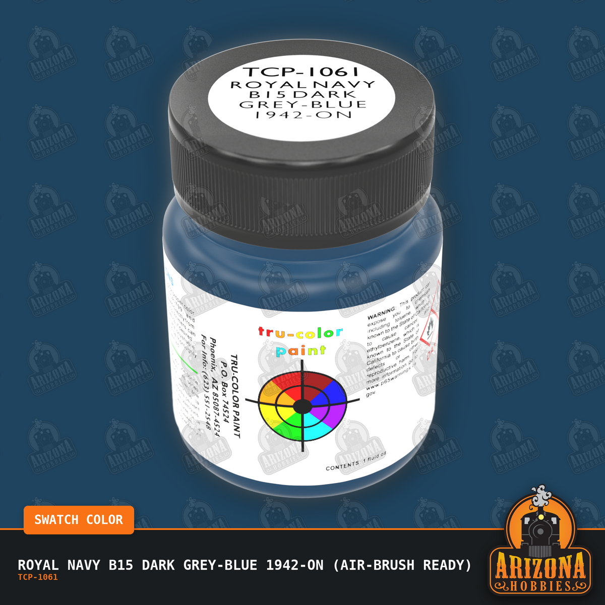 Royal Navy B15 DARK GREY-BLUE 1942-on 1-oz bottle (Air-brush) Tru-Color Paint