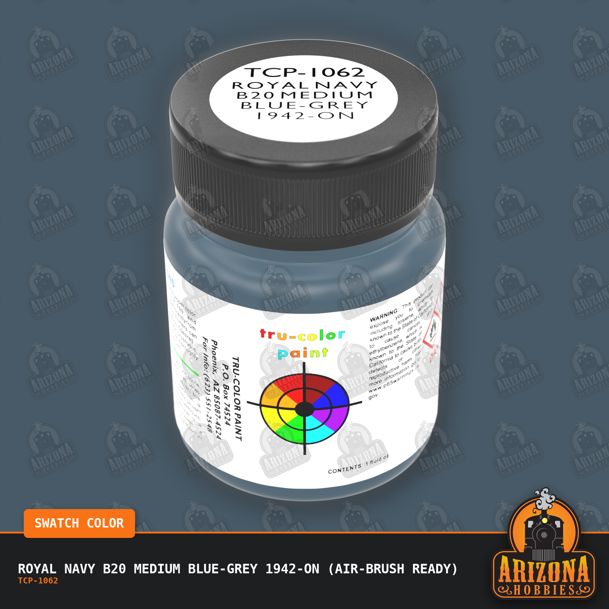 Royal Navy B20 MEDIUM BLUE-GREY 1942-on 1-oz bottle (Air-brush) Tru-Color Paint
