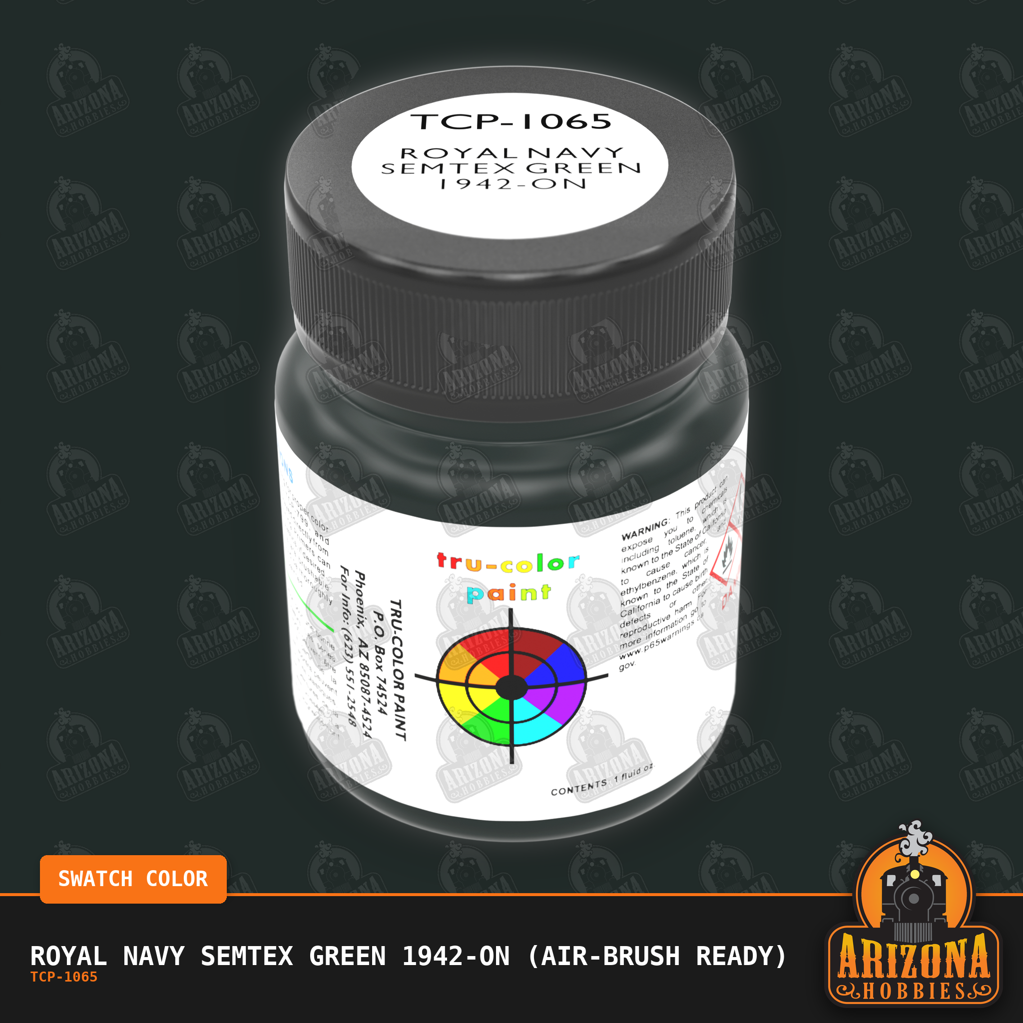 Royal Navy SEMTEX GREEN 1942-on 1-oz bottle (Air-brush) Tru-Color Paint
