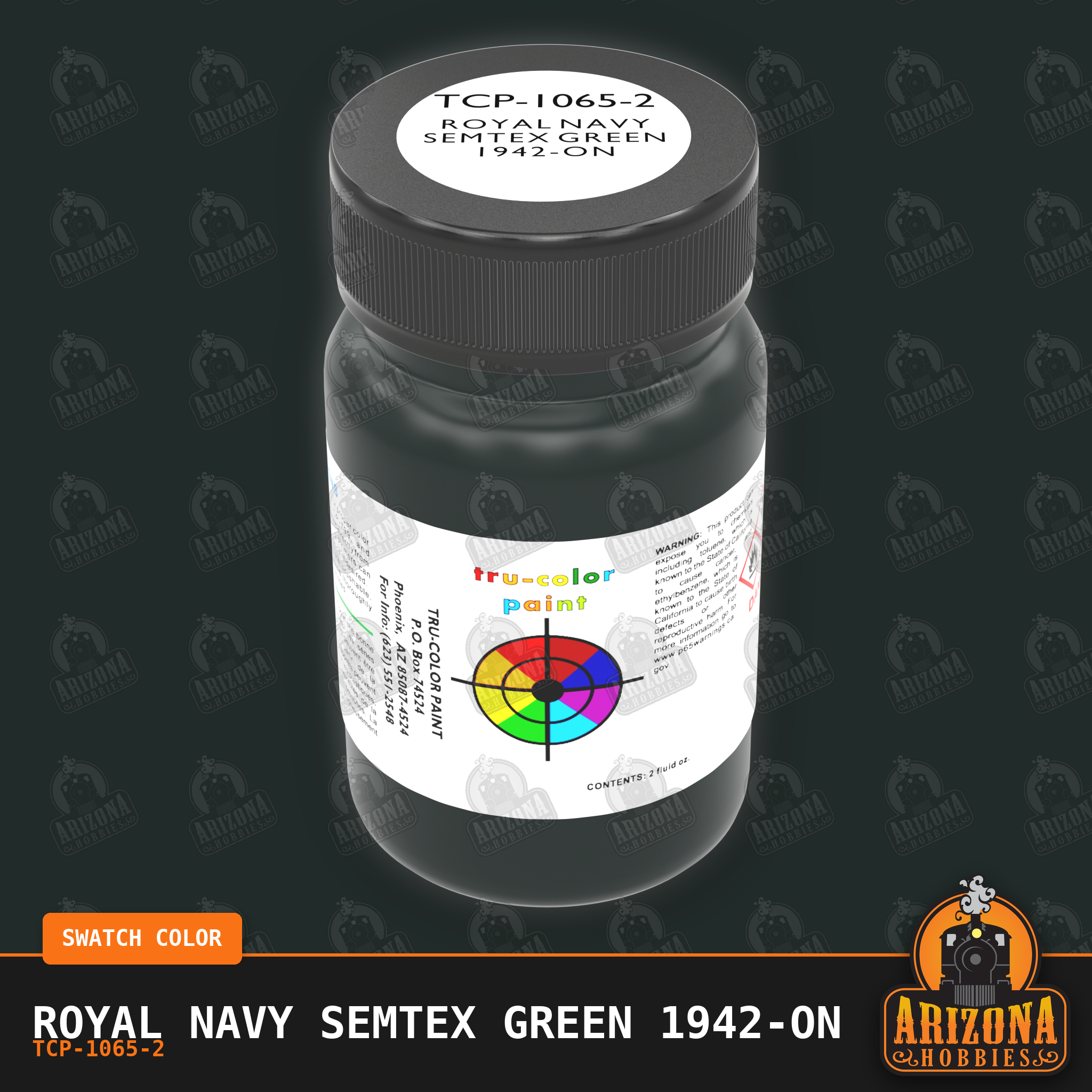 Royal Navy SEMTEX GREEN 1942-on 2-oz bottle (Air-brush) Tru-Color Paint SPECIAL ORDER ONLY