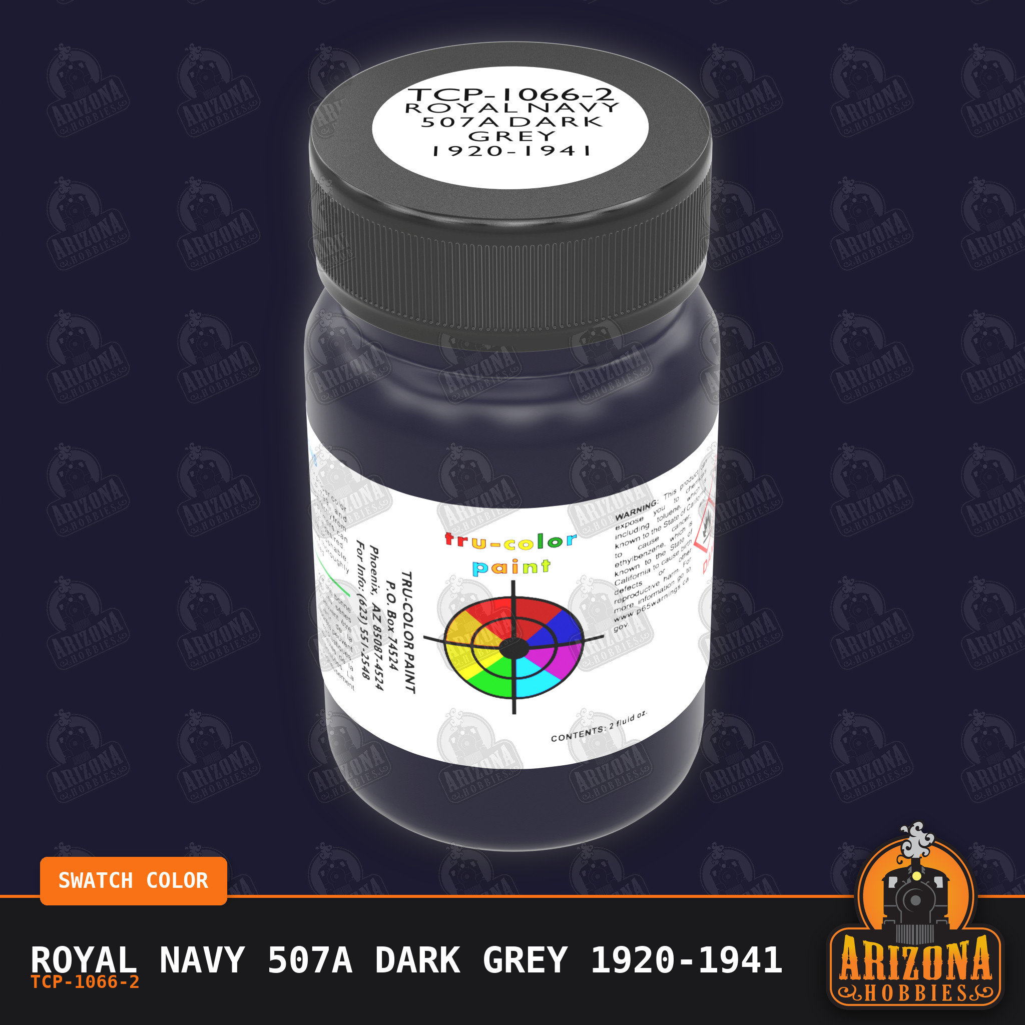 Royal Navy 507A DARK GREY 1920-1941 2-oz bottle (Air-brush) Tru-Color Paint SPECIAL ORDER ONLY