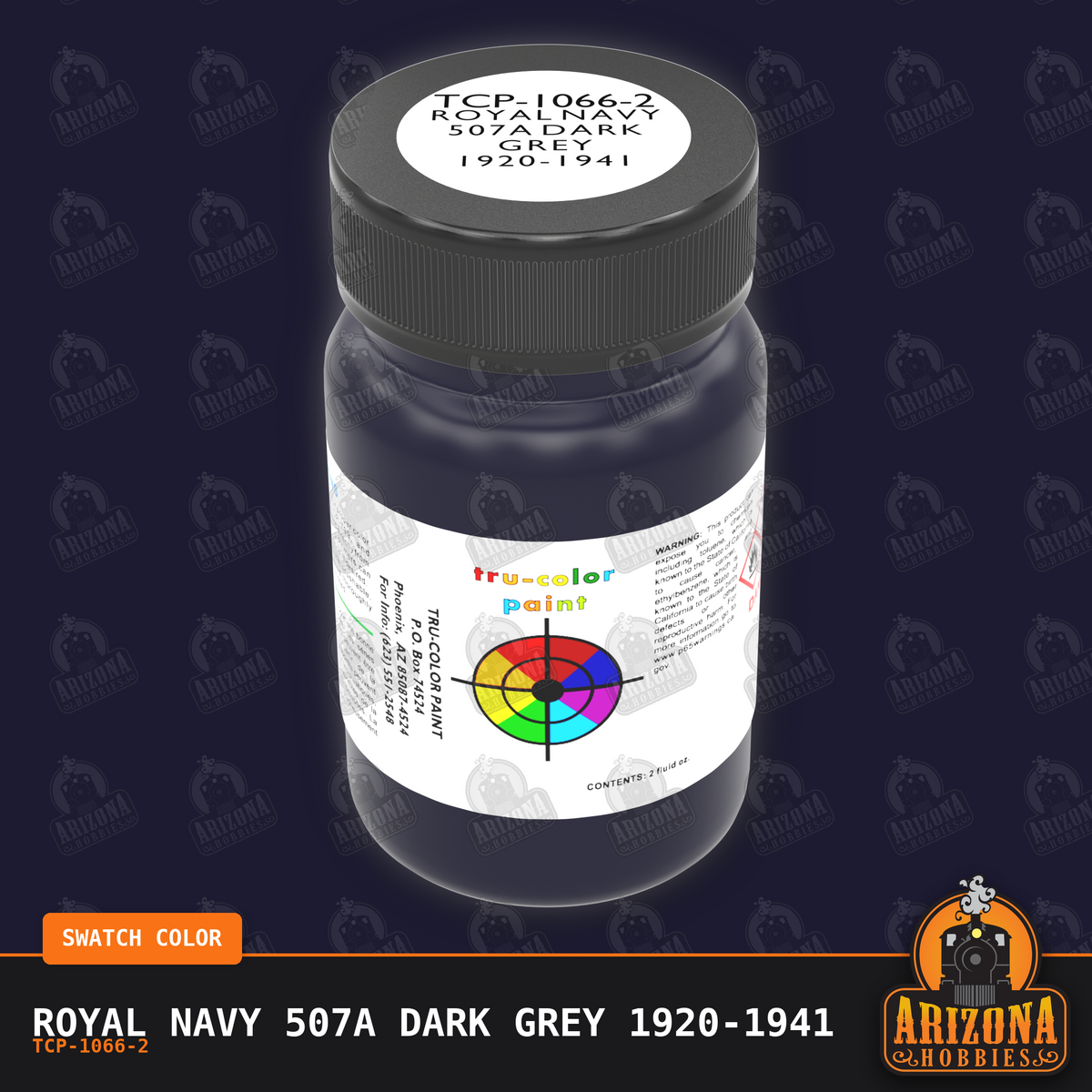 Royal Navy 507A DARK GREY 1920-1941 2-oz bottle (Air-brush) Tru-Color Paint SPECIAL ORDER ONLY