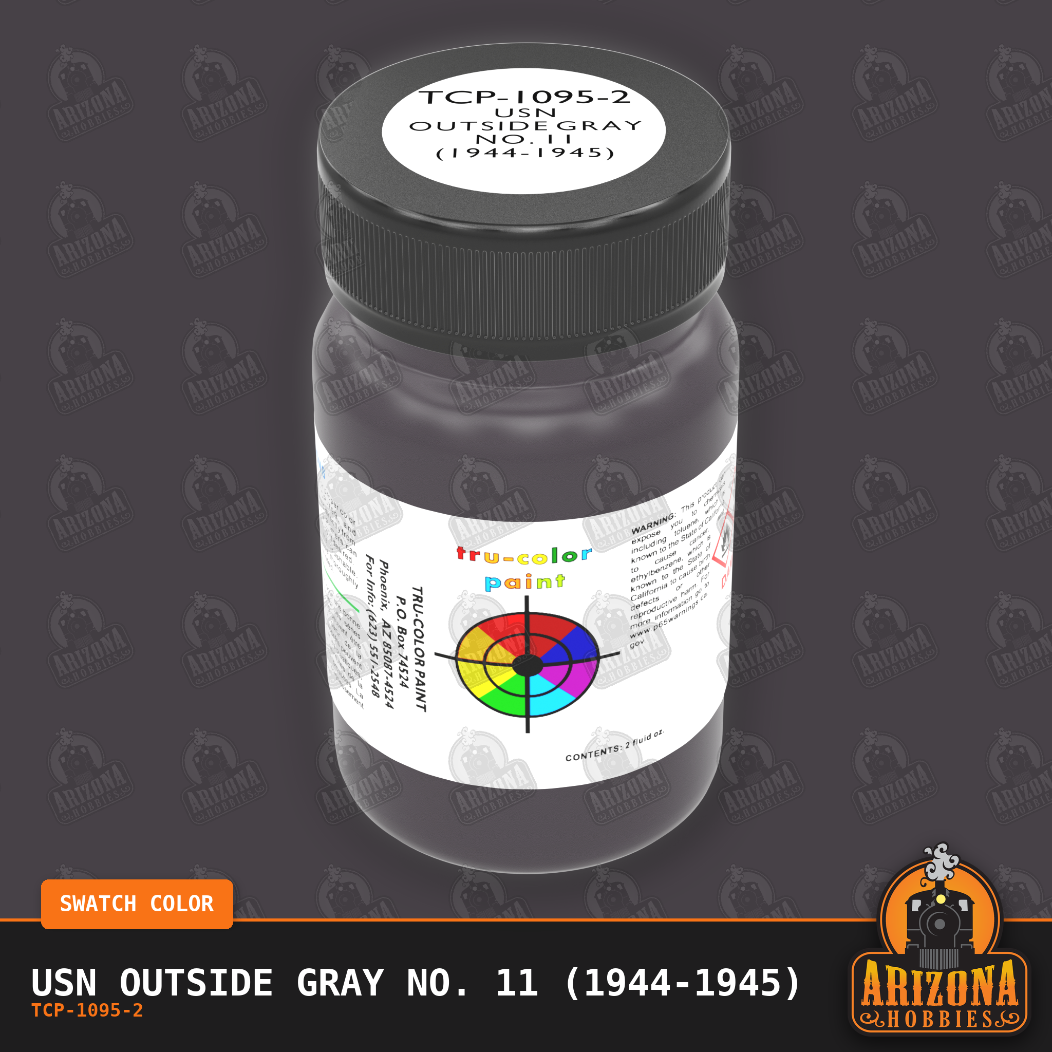 U.S. Navy OUTSIDE GRAY No. 11 (1944-1945) 2-oz bottle (Air-brush) Tru-Color Paint SPECIAL ORDER ONLY