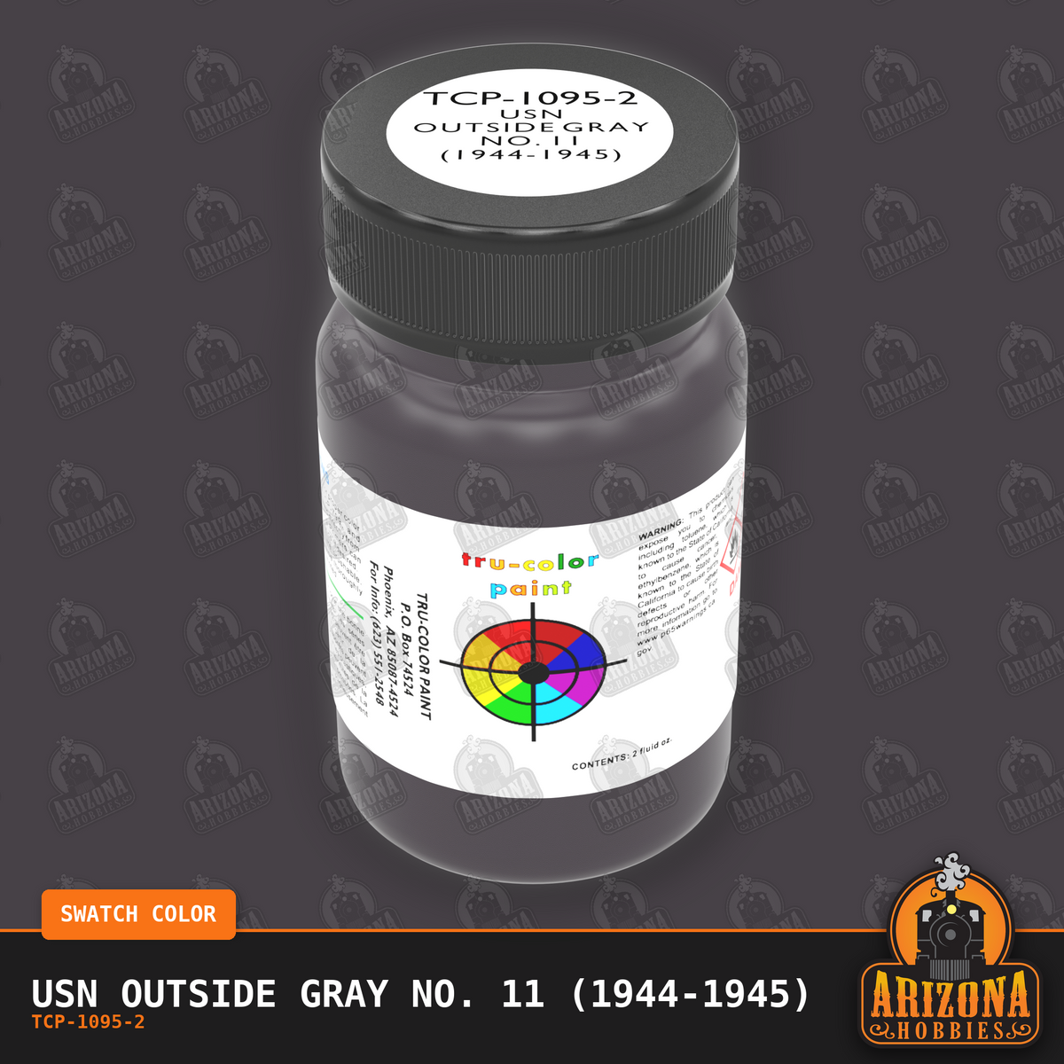 U.S. Navy OUTSIDE GRAY No. 11 (1944-1945) 2-oz bottle (Air-brush) Tru-Color Paint SPECIAL ORDER ONLY
