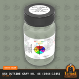 U.S. Navy OUTSIDE GRAY No. 46 (1944-1945) 2-oz bottle (Air-brush) Tru-Color Paint SPECIAL ORDER ONLY