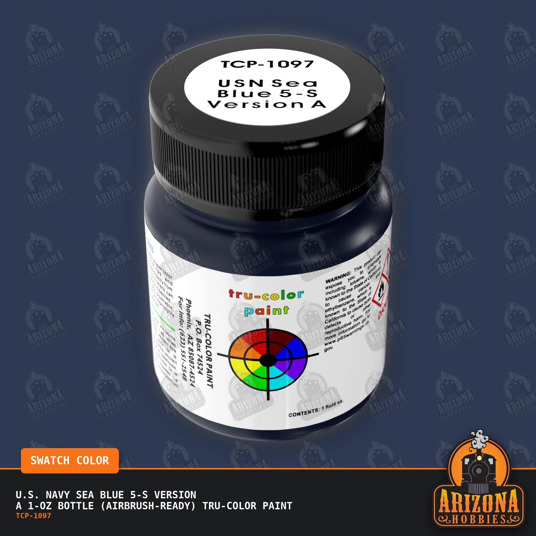 U.S. Navy SEA BLUE 5-S Version A 1-oz bottle (Airbrush-ready) Tru-Color Paint