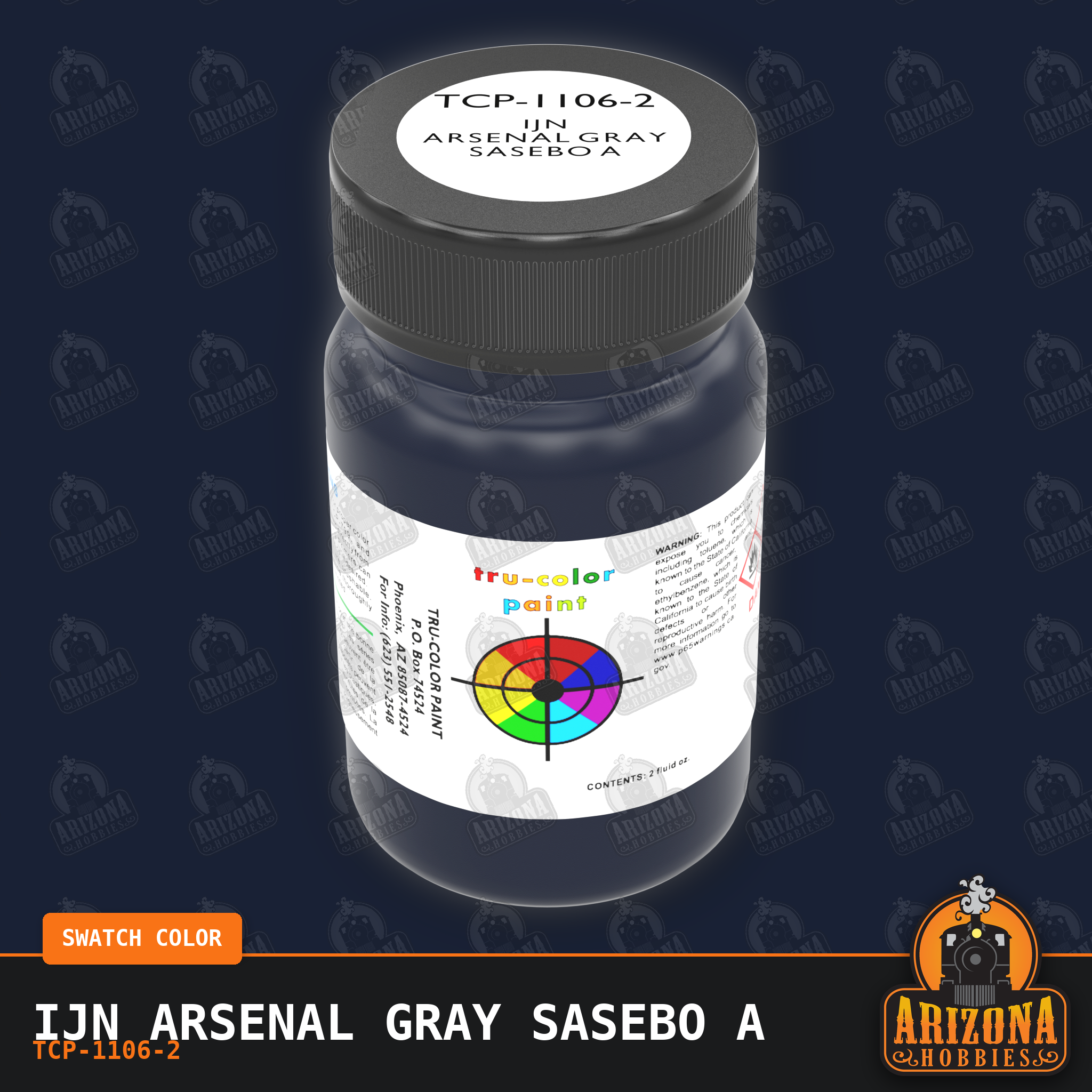 IJN ARSENAL GRAY SASEBO A 2-oz bottle (Air-brush) Tru-Color Paint SPECIAL ORDER ONLY