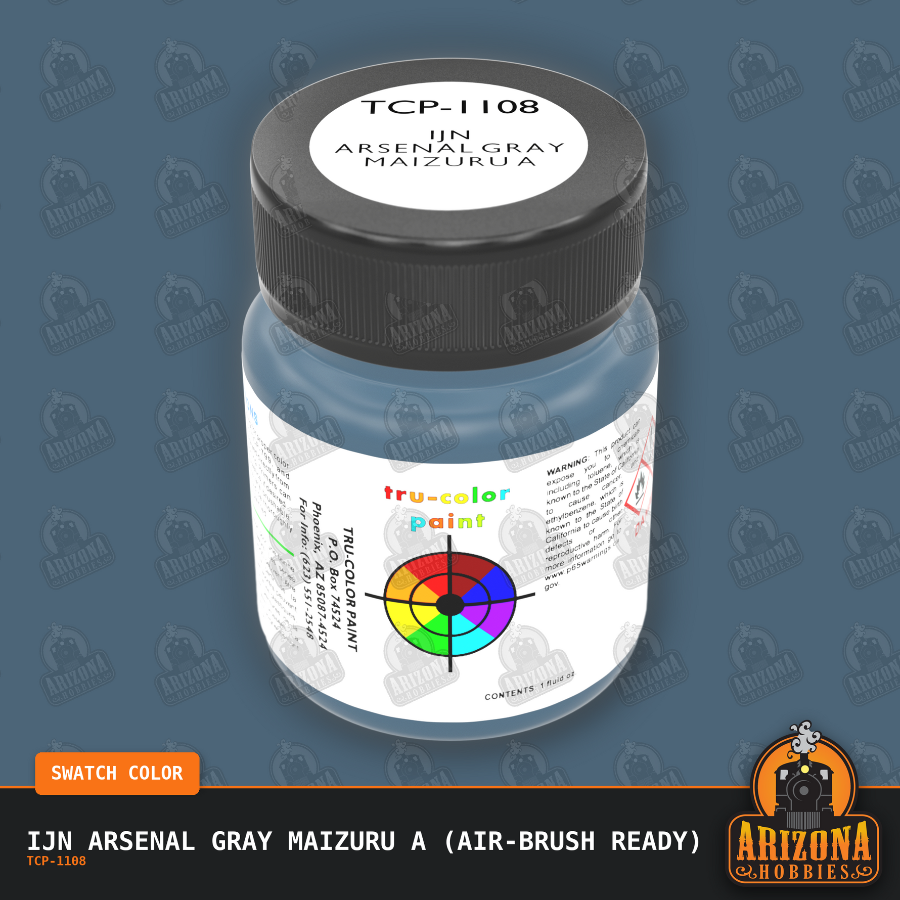 IJN ARSENAL GRAY MAIZURU A 1-oz bottle (Air-brush) Tru-Color Paint