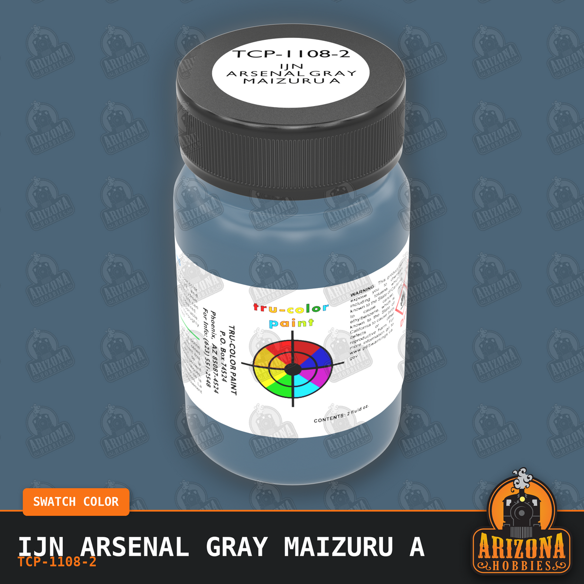 IJN ARSENAL GRAY MAIZURU A 2-oz bottle (Air-brush) Tru-Color Paint SPECIAL ORDER ONLY
