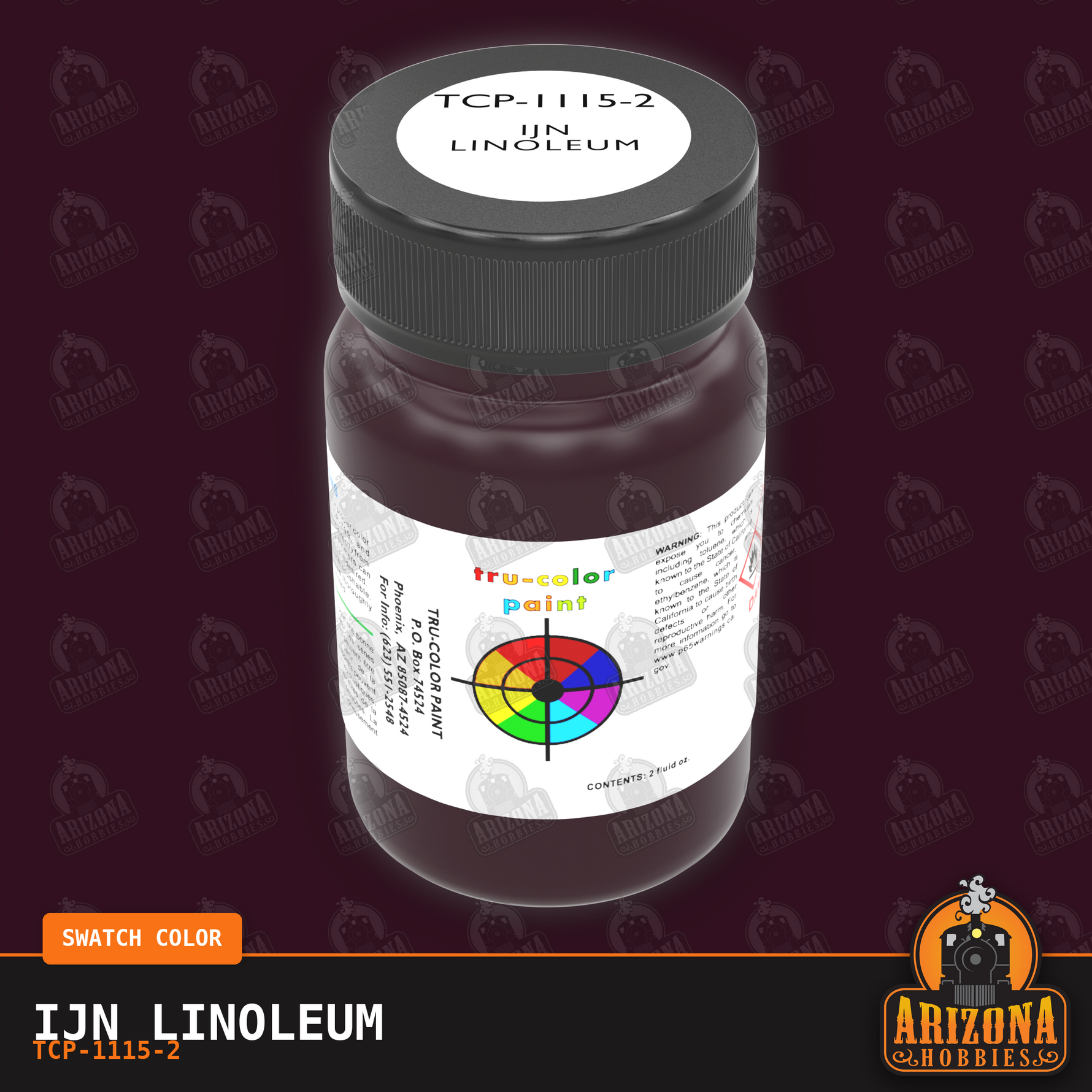 IJN LINOLEUM 2-oz bottle (Air-brush) Tru-Color Paint SPECIAL ORDER ONLY