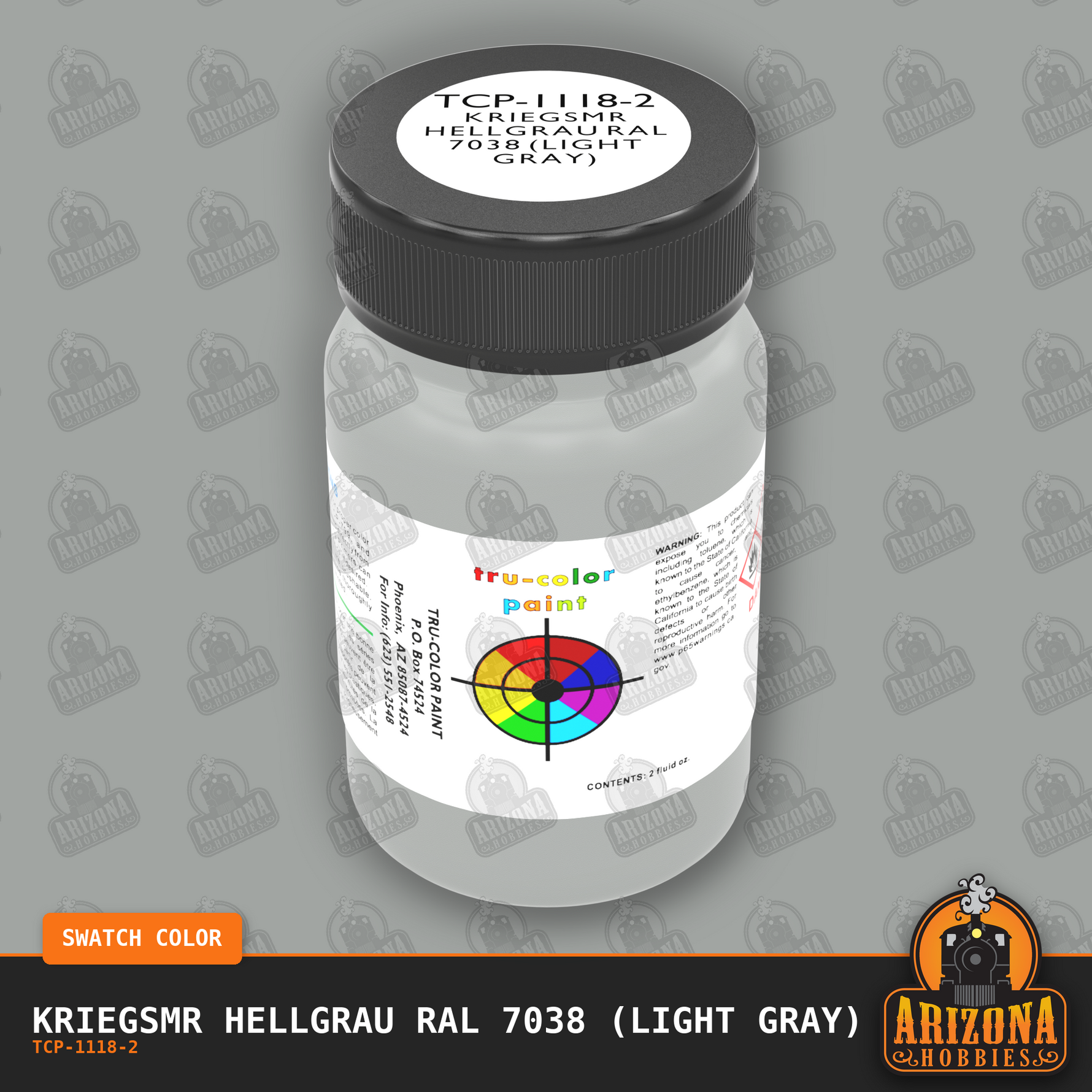 Kriegsmarine HELLGRAU RAL 7038 (Light Gray) 2-oz bottle (Air-brush) Tru-Color Paint SPECIAL ORDER ONLY