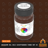 Kriegsmarine RAL 8013 SCHIFFSBODEN FARBE Rot #5 (Hull Red) 2-oz bottle (Air-brush) Tru-Color Paint SPECIAL ORDER ONLY
