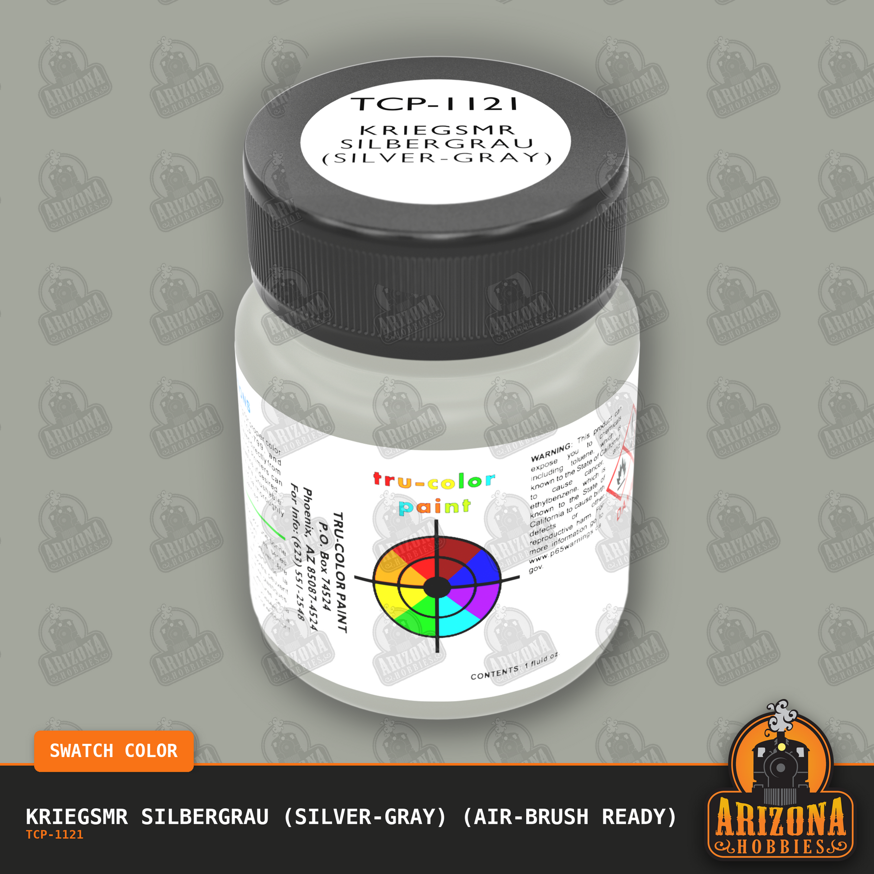 Kriegsmarine SILBERGRAU (Silver-Gray) 1-oz bottle (Air-brush) Tru-Color Paint