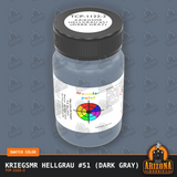 Kriegsmarine HELLGRAU #51 (Dark Gray) 2-oz bottle (Air-brush) Tru-Color Paint SPECIAL ORDER ONLY