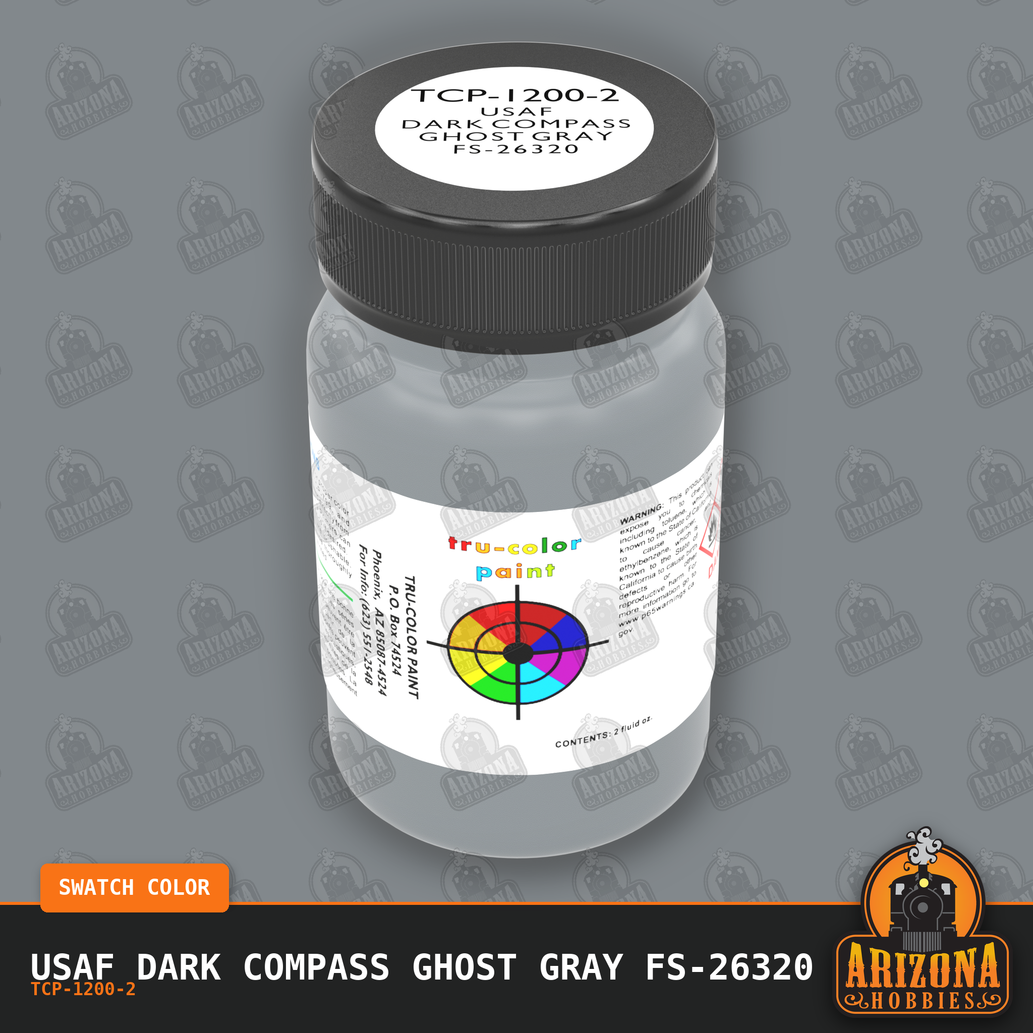 U.S. Air Force DARK COMPASS GHOST GRAY FS-26320 2-oz bottle (Air-brush) Tru-Color Paint SPECIAL ORDER ONLY
