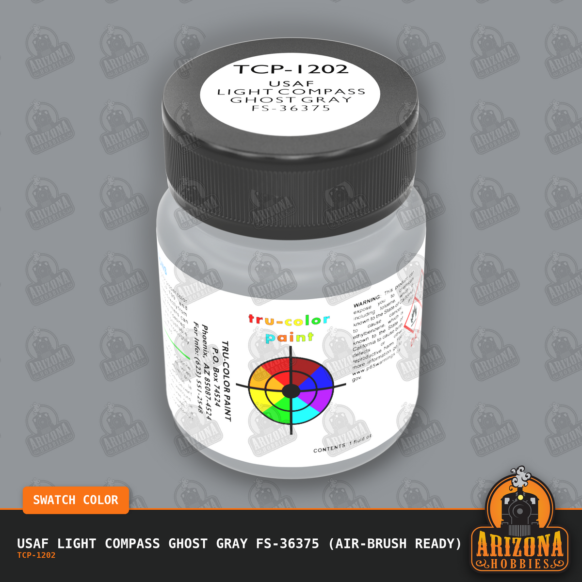 U.S. Air Force LIGHT COMPASS GHOST GRAY FS-36375 1-oz bottle (Air-brush) Tru-Color Paint
