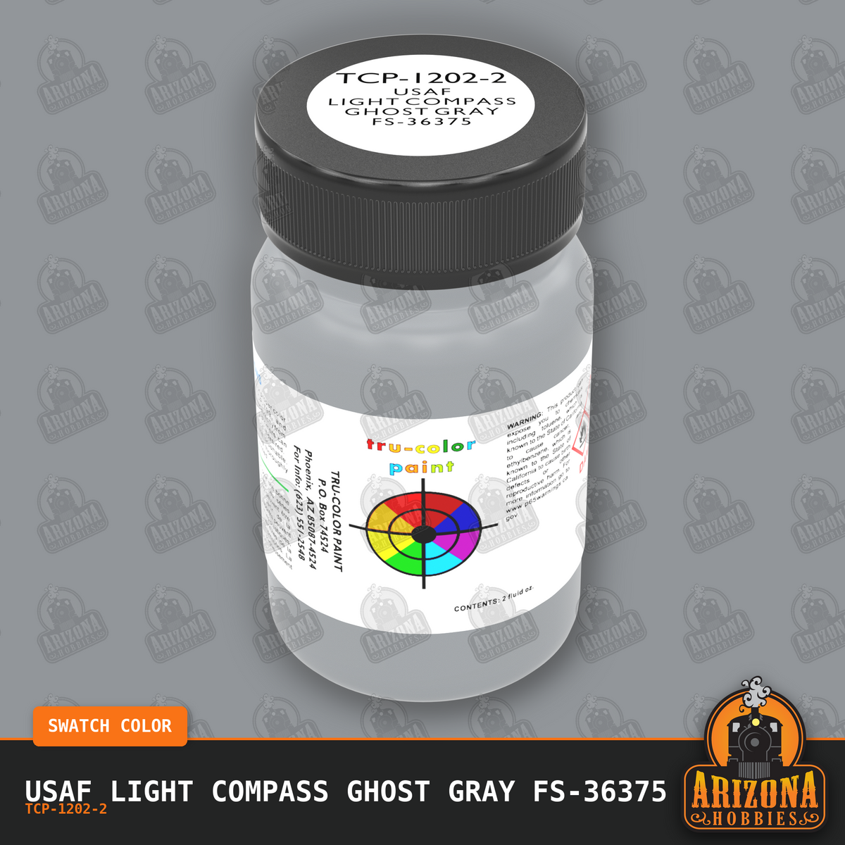 U.S. Air Force LIGHT COMPASS GHOST GRAY FS-36375 2-oz bottle (Air-brush) Tru-Color Paint SPECIAL ORDER ONLY