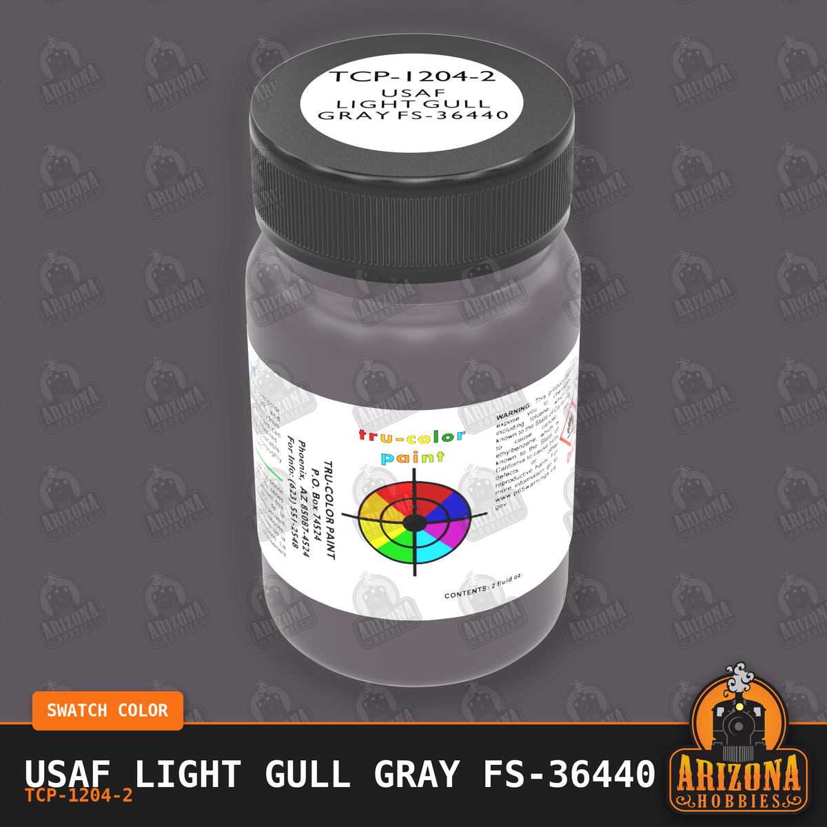 U.S. Air Force LIGHT GULL GRAY FS-36440 2-oz bottle (Air-brush) Tru-Color Paint SPECIAL ORDER ONLY