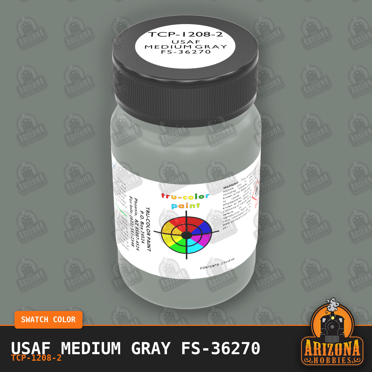 U.S. Air Force MEDIUM GRAY FS-36270 2-oz bottle (Air-brush) Tru-Color Paint SPECIAL ORDER ONLY