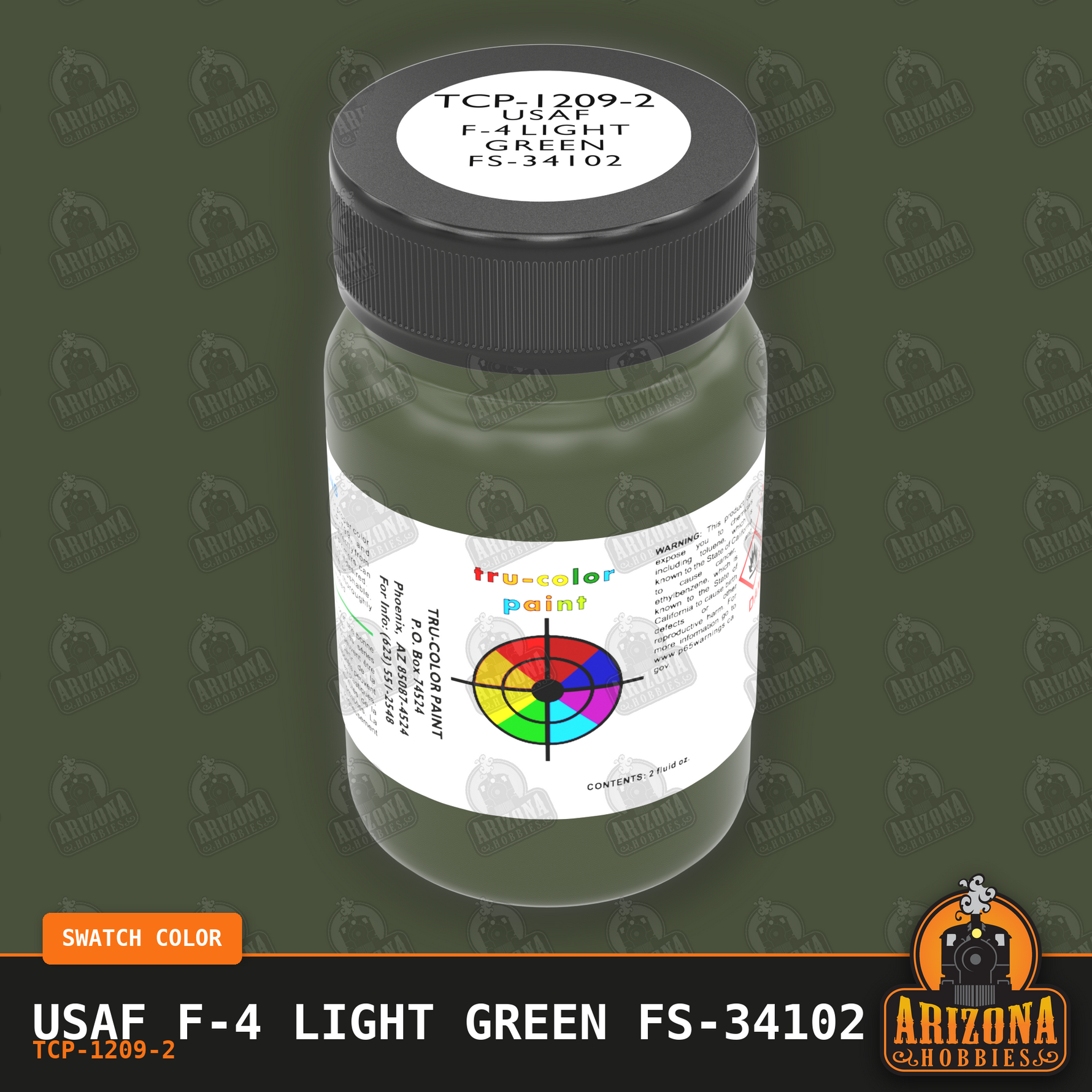 U.S. Air Force F-4 LIGHT GREEN FS-34102 2-oz bottle (Air-brush) Tru-Color Paint SPECIAL ORDER ONLY