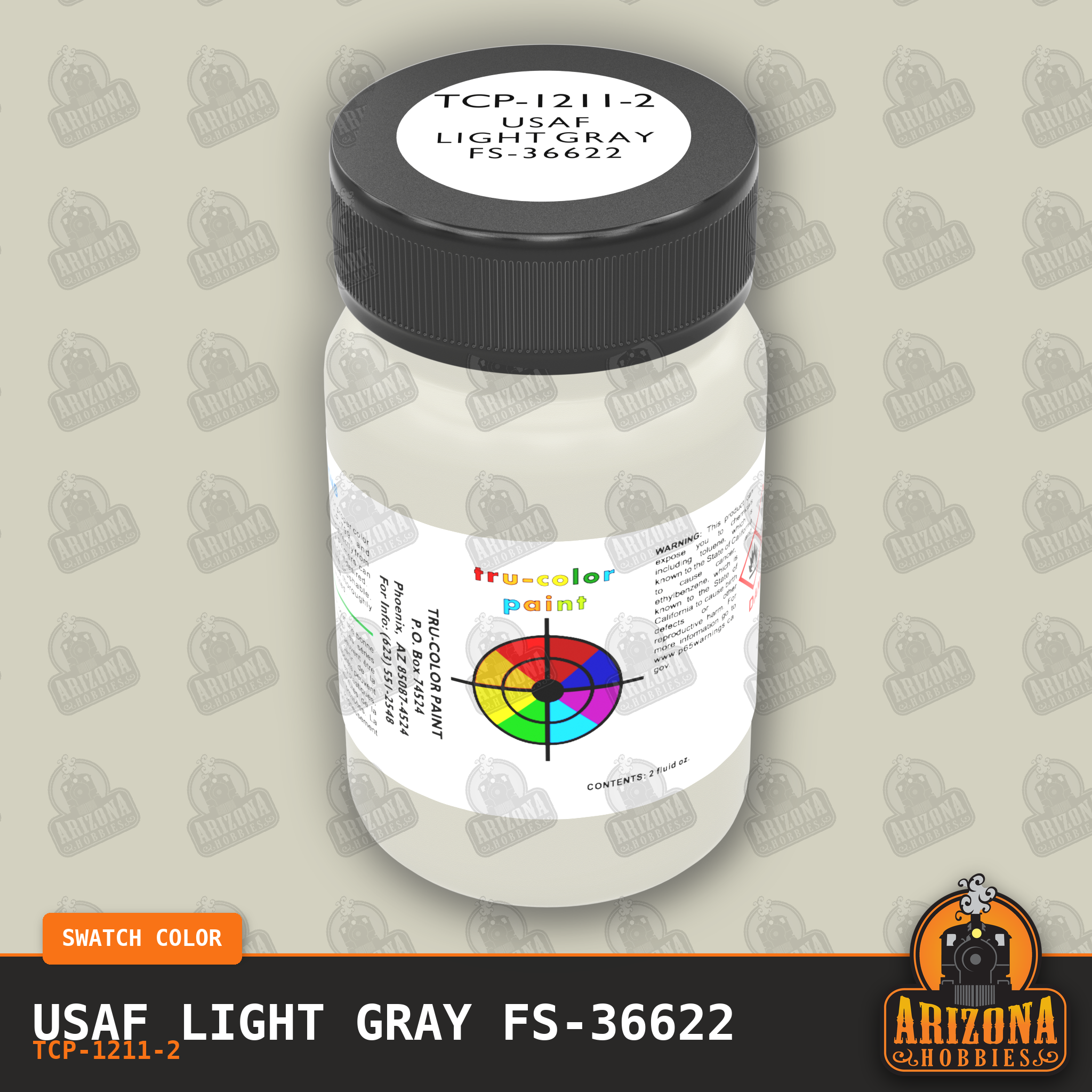 U.S. Air Force LIGHT GRAY FS-36622 2-oz bottle (Air-brush) Tru-Color Paint SPECIAL ORDER ONLY