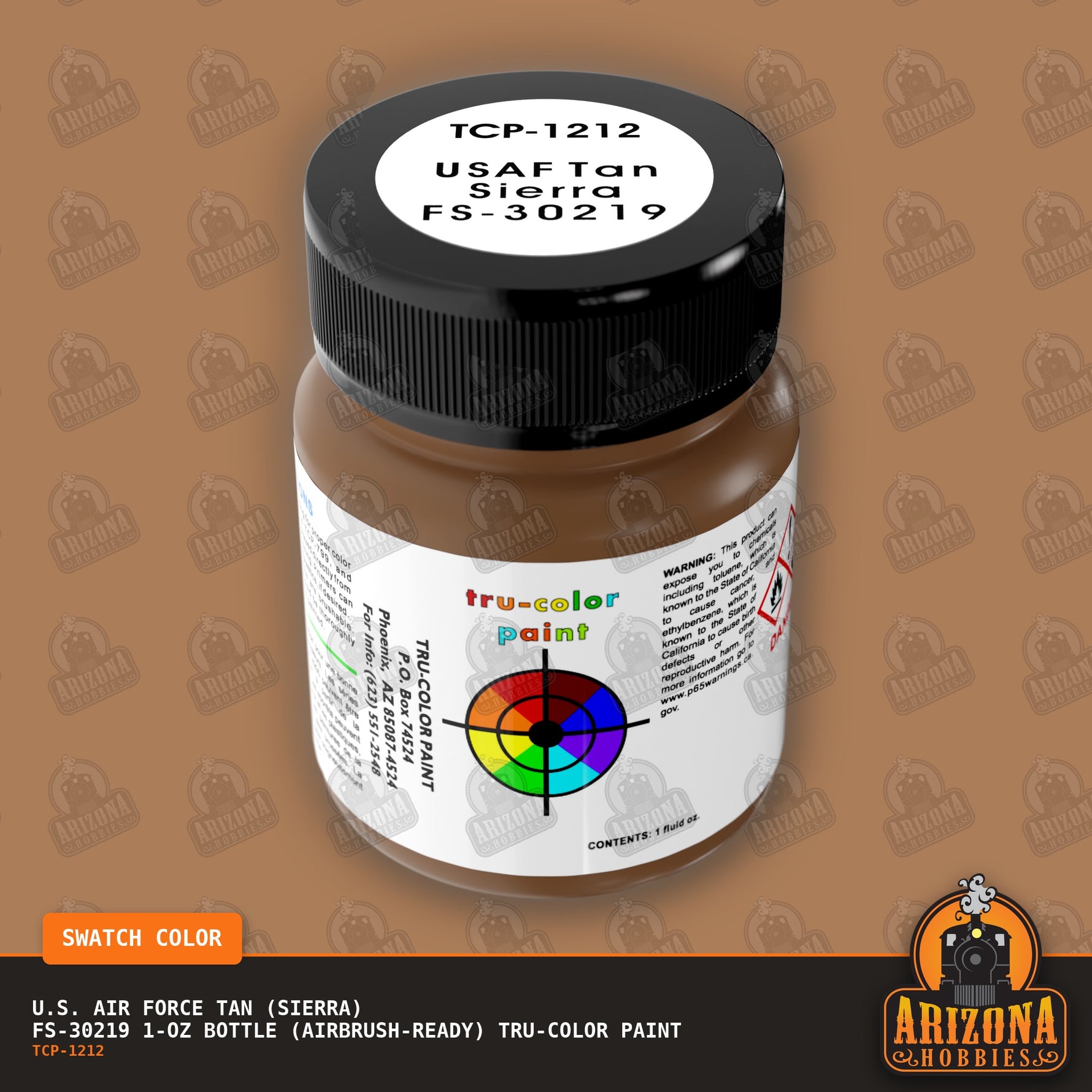 U.S. Air Force TAN (SIERRA) FS-30219 1-oz bottle (Airbrush-ready) Tru-Color Paint