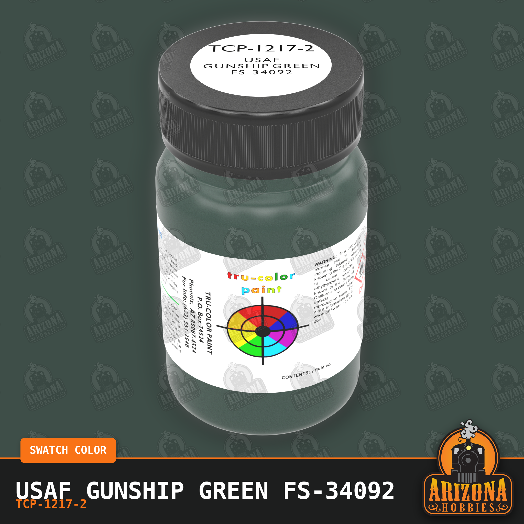 U.S. Air Force GUNSHIP GREEN FS-34092 2-oz bottle (Air-brush) Tru-Color Paint SPECIAL ORDER ONLY