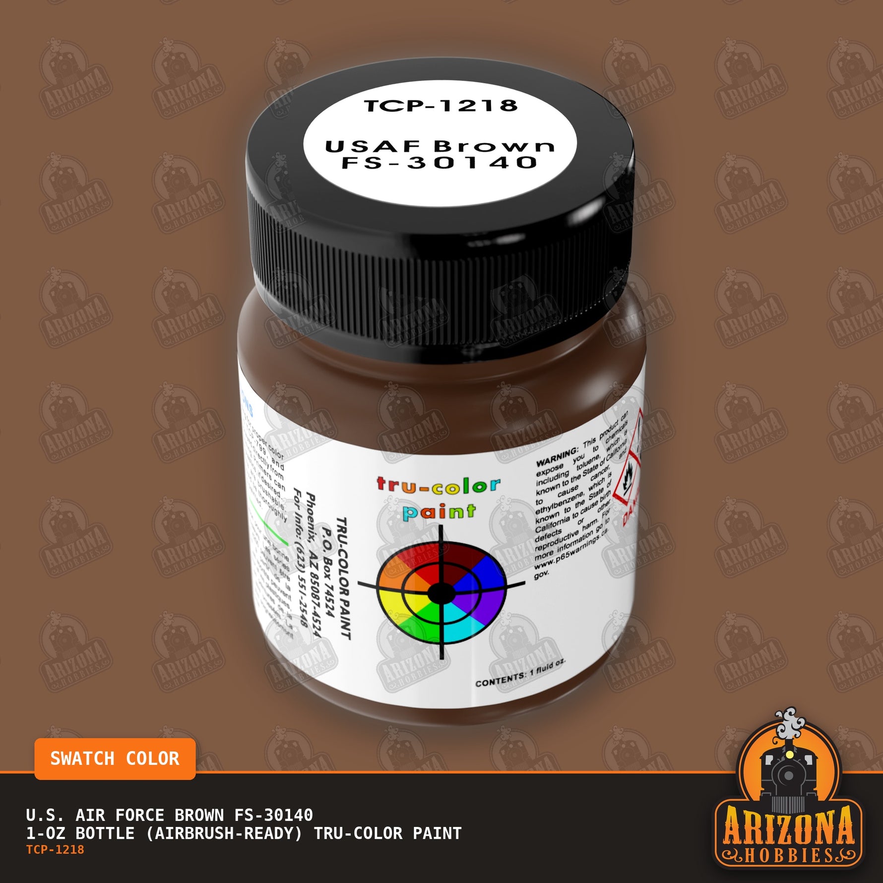 U.S. Air Force BROWN FS-30140 1-oz bottle (Airbrush-ready) Tru-Color Paint