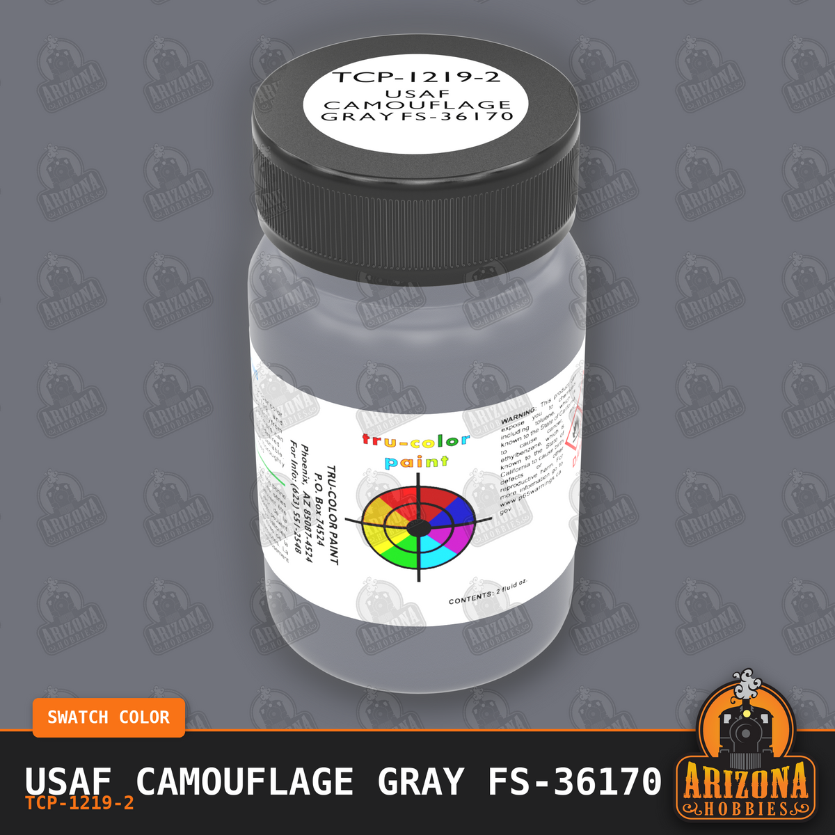 U.S. Air Force CAMOUFLAGE GRAY FS-36170 2-oz bottle (Air-brush) Tru-Color Paint SPECIAL ORDER ONLY