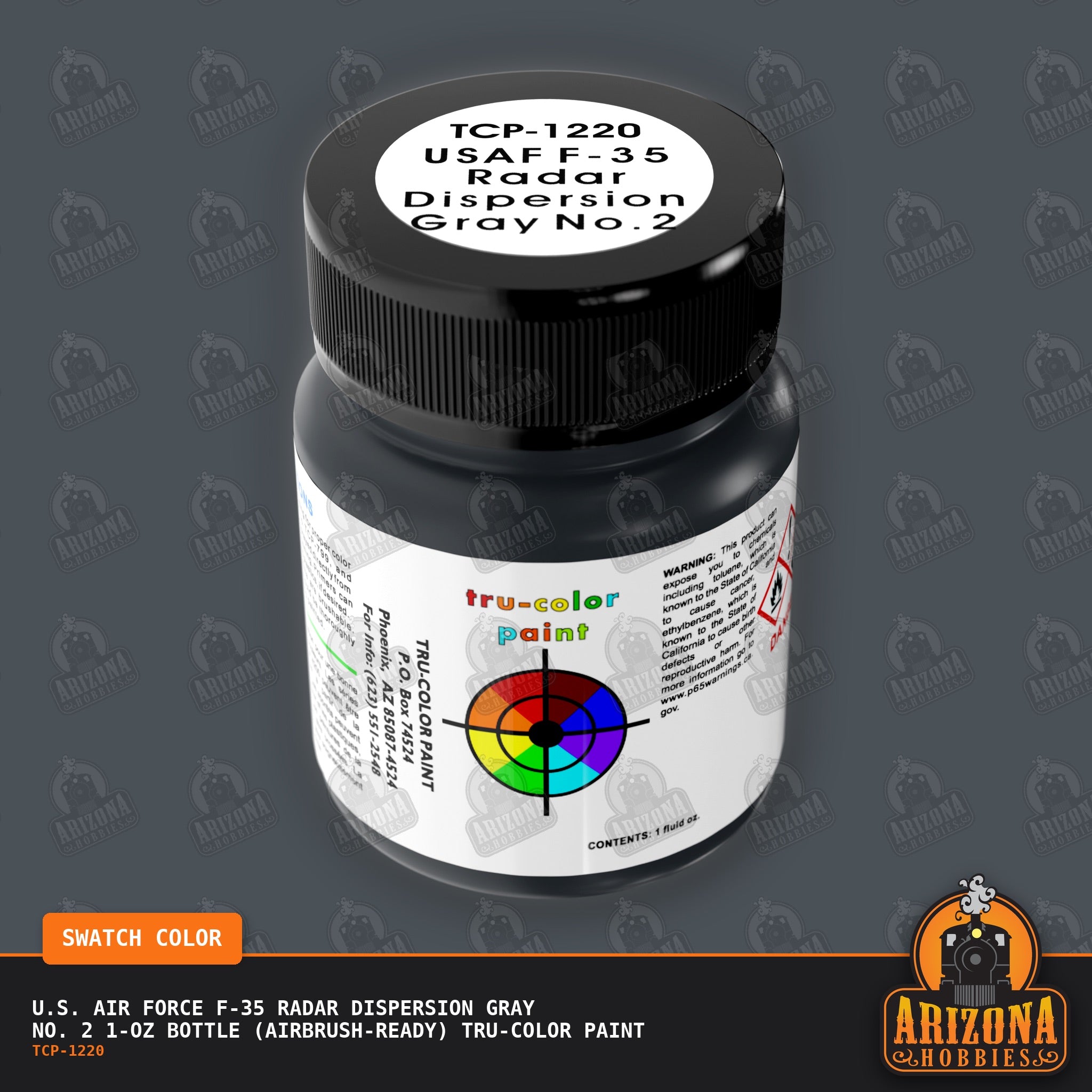U.S. Air Force F-35 RADAR DISPERSION GRAY No. 2 1-oz bottle (Airbrush-ready) Tru-Color Paint