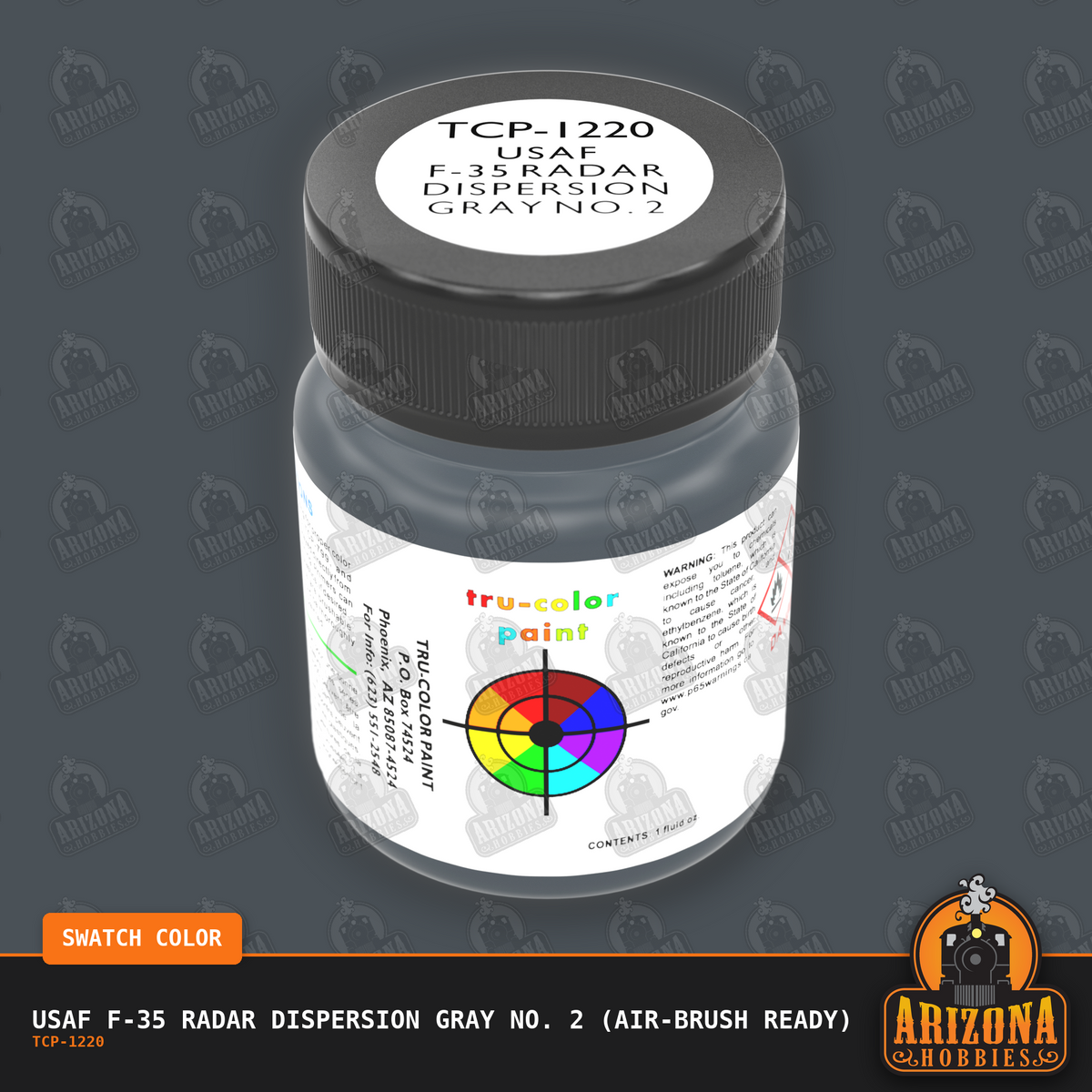 U.S. Air Force F-35 RADAR DISPERSION GRAY No. 2 1-oz bottle (Air-brush) Tru-Color Paint