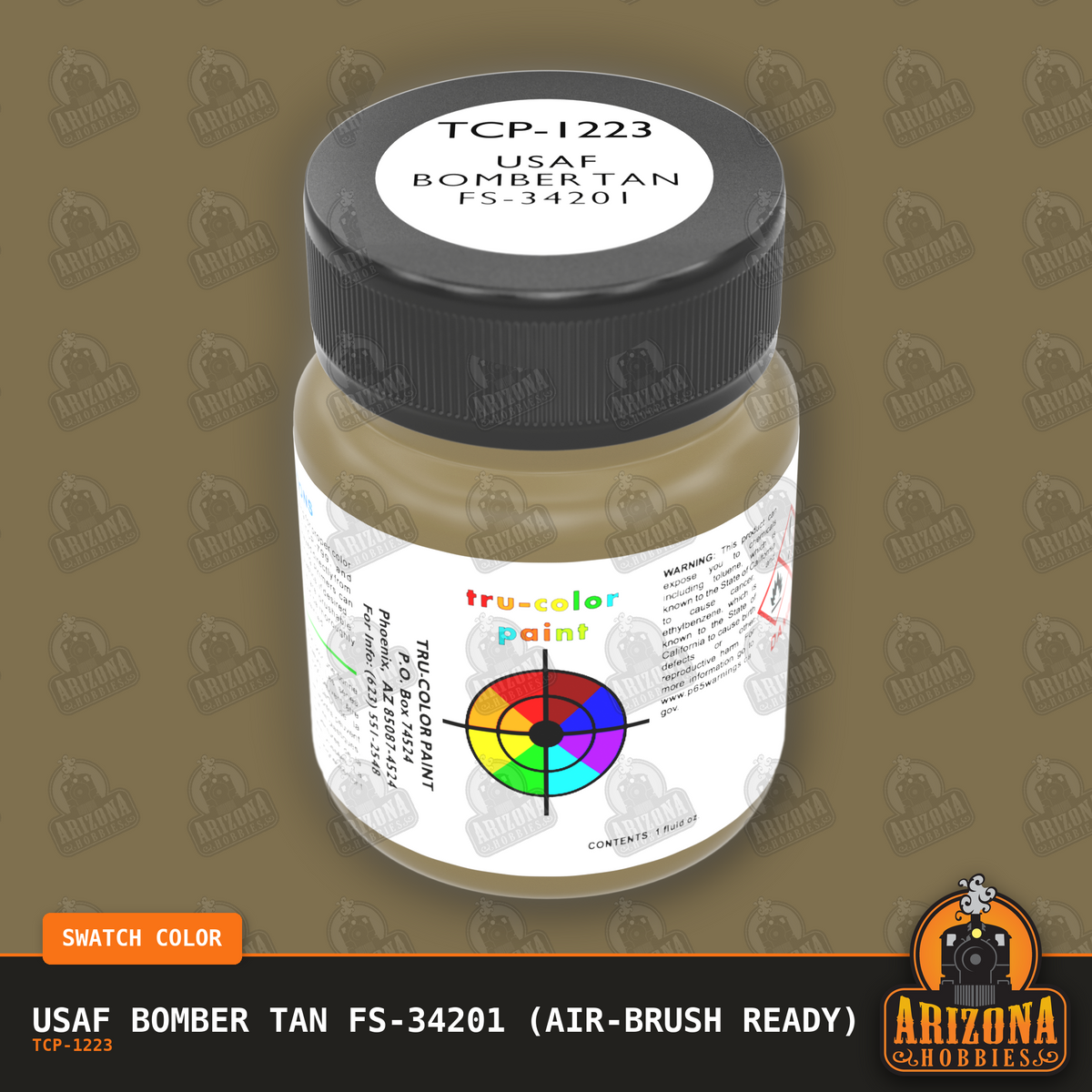 U.S. Air Force BOMBER TAN FS-34201 1-oz bottle (Air-brush) Tru-Color Paint