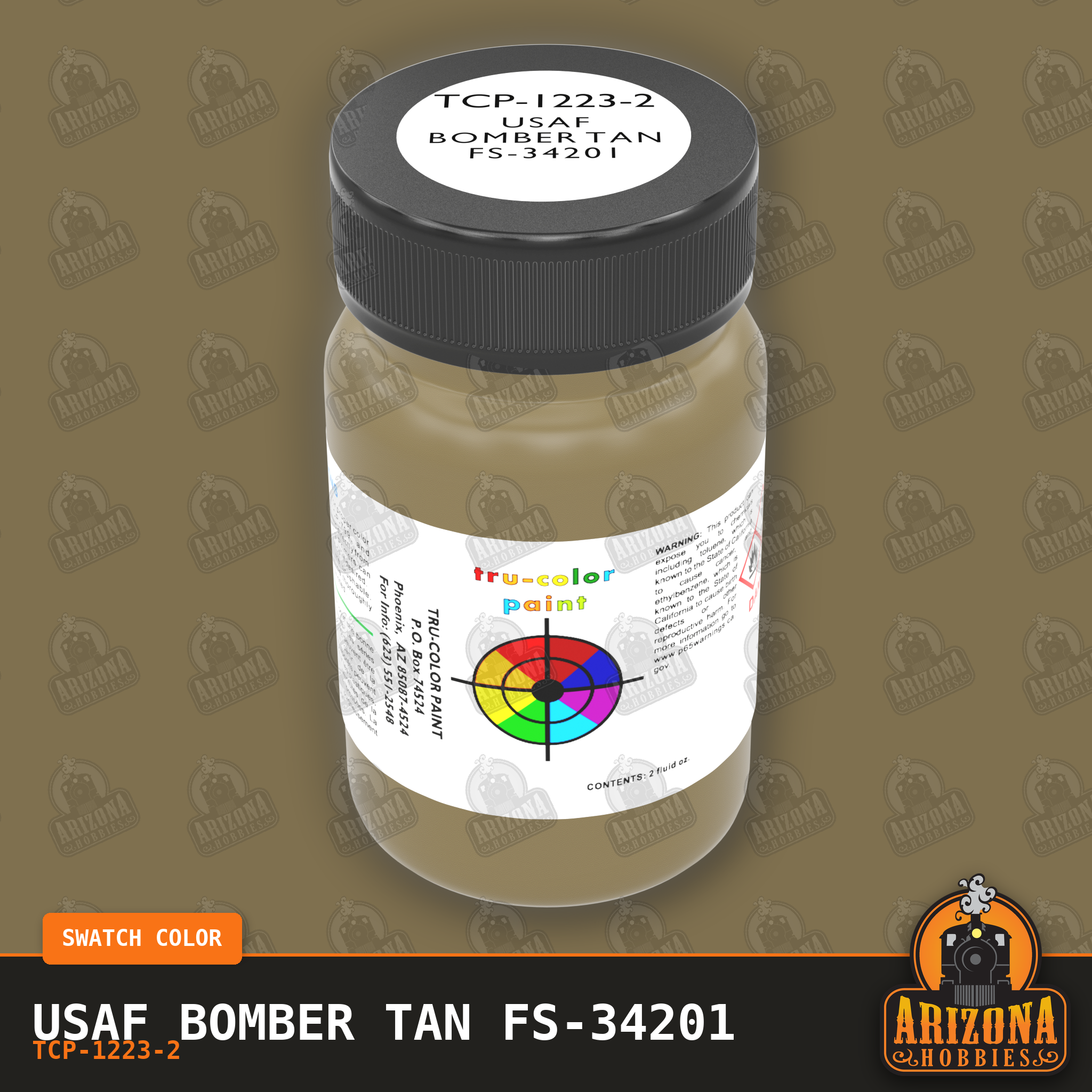 U.S. Air Force BOMBER TAN FS-34201 2-oz bottle (Air-brush) Tru-Color Paint SPECIAL ORDER ONLY