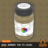 U.S. Air Force BOMBER TAN FS-34201 2-oz bottle (Air-brush) Tru-Color Paint SPECIAL ORDER ONLY