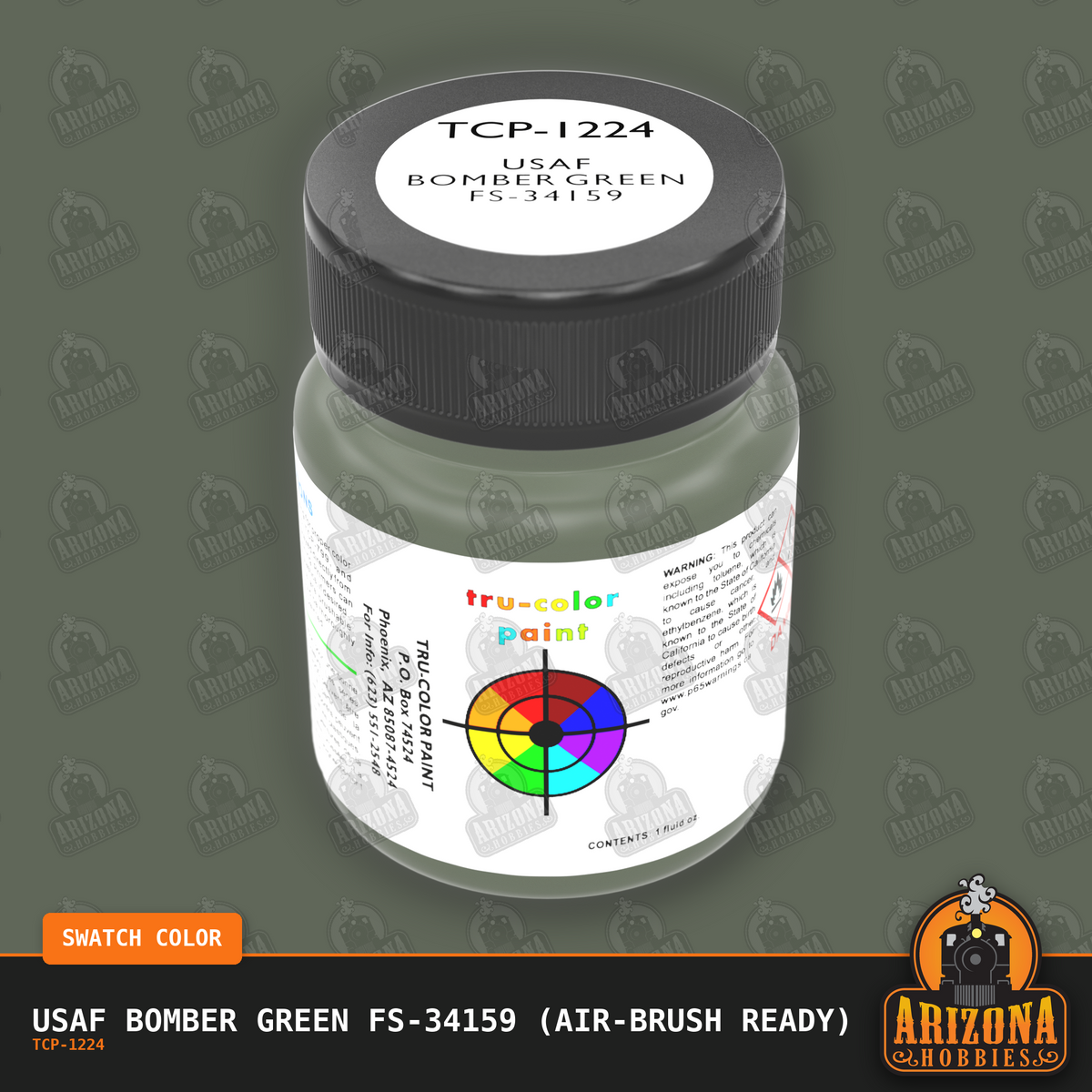 U.S. Air Force BOMBER GREEN FS-34159 1-oz bottle (Air-brush) Tru-Color Paint