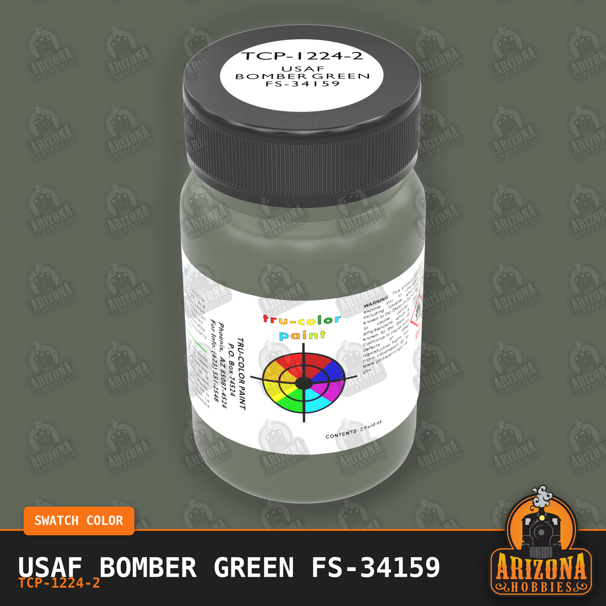 U.S. Air Force BOMBER GREEN FS-34159 2-oz bottle (Air-brush) Tru-Color Paint SPECIAL ORDER ONLY