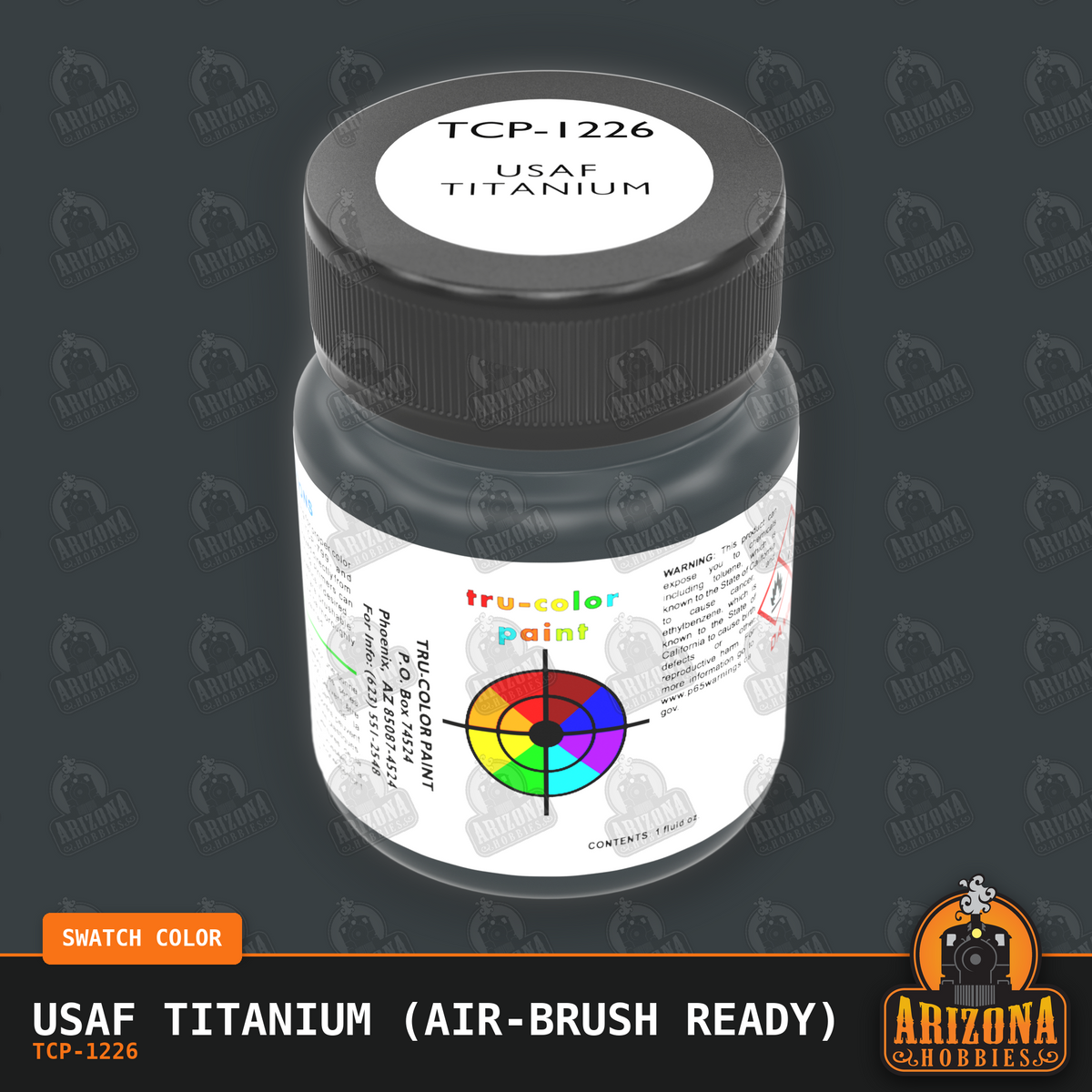 U.S. Air Force TITANIUM 1-oz bottle (Air-brush) Tru-Color Paint