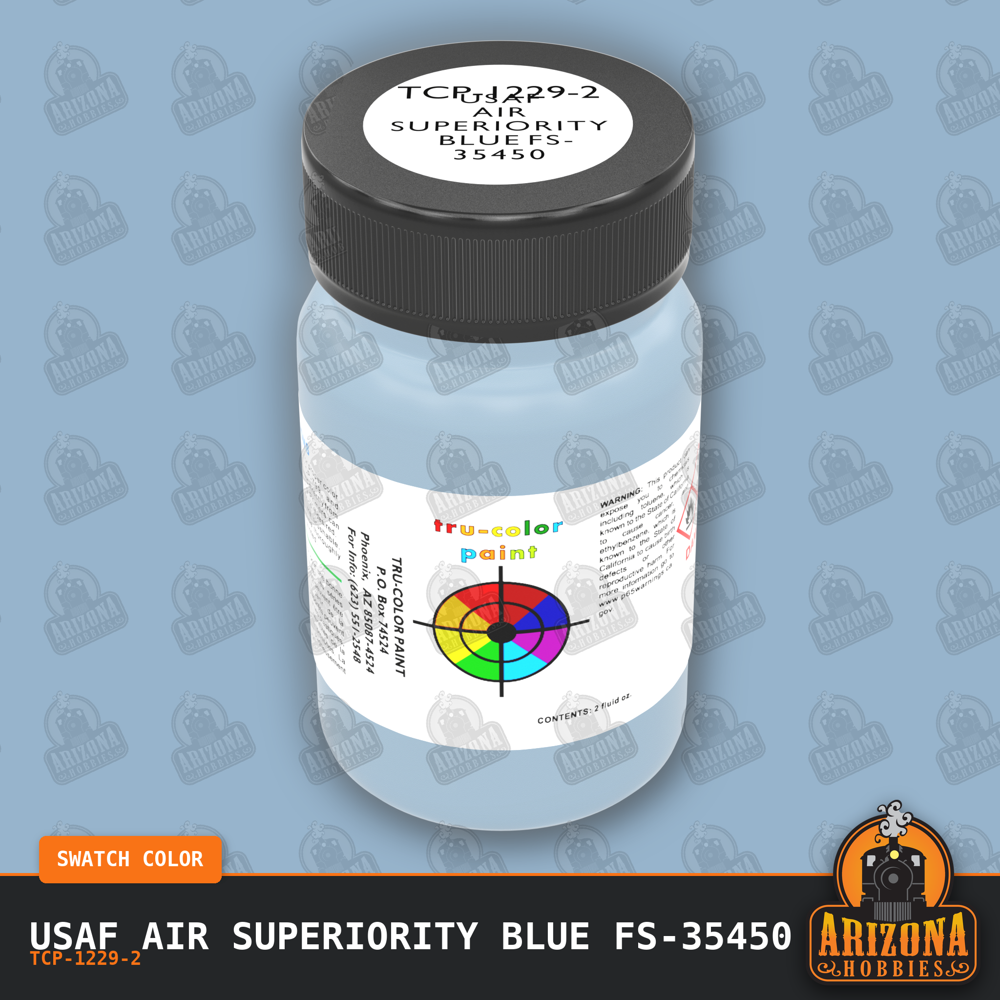 U.S. Air Force AIR SUPERIORITY BLUE FS-35450 2-oz bottle (Air-brush) Tru-Color Paint SPECIAL ORDER ONLY