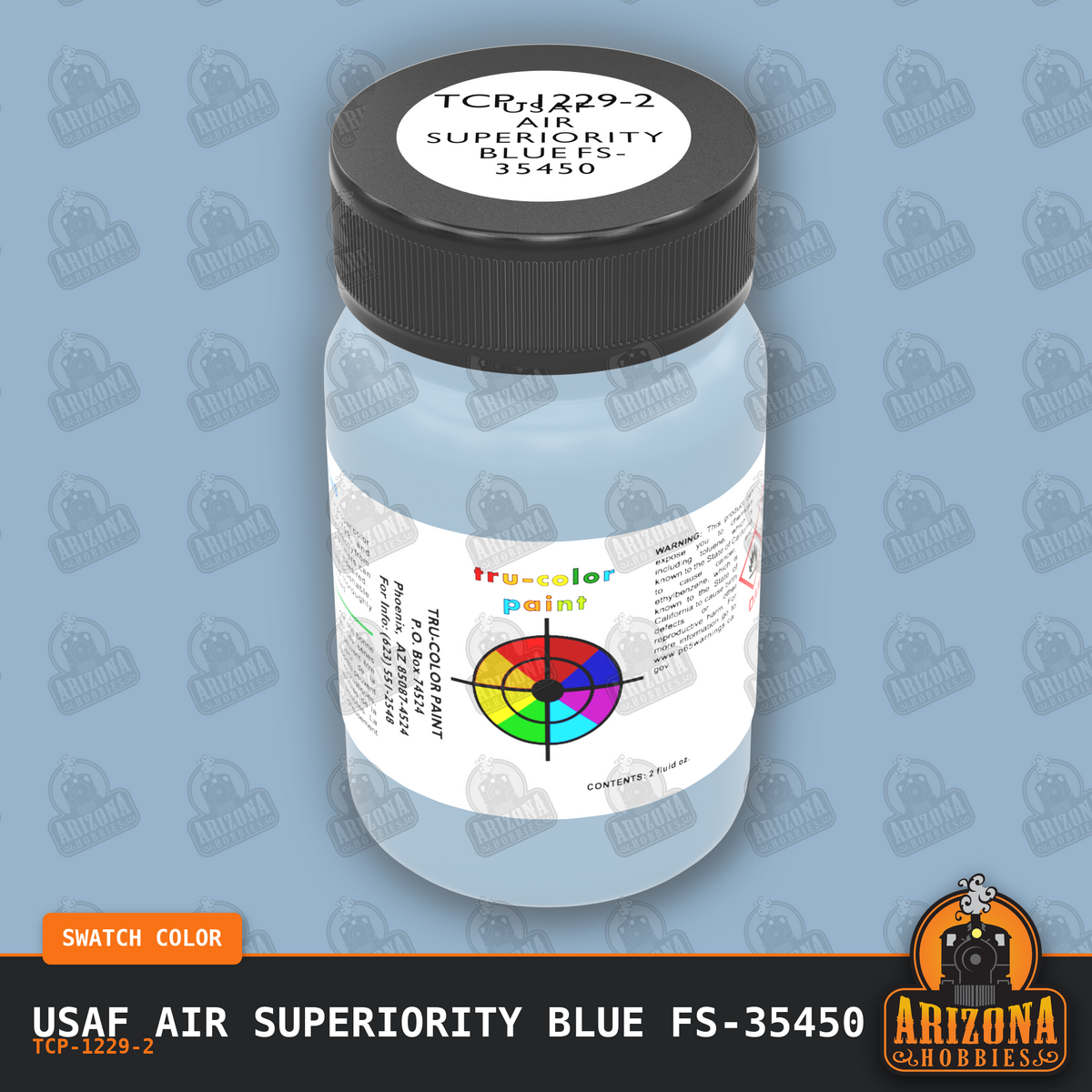 U.S. Air Force AIR SUPERIORITY BLUE FS-35450 2-oz bottle (Air-brush) Tru-Color Paint SPECIAL ORDER ONLY