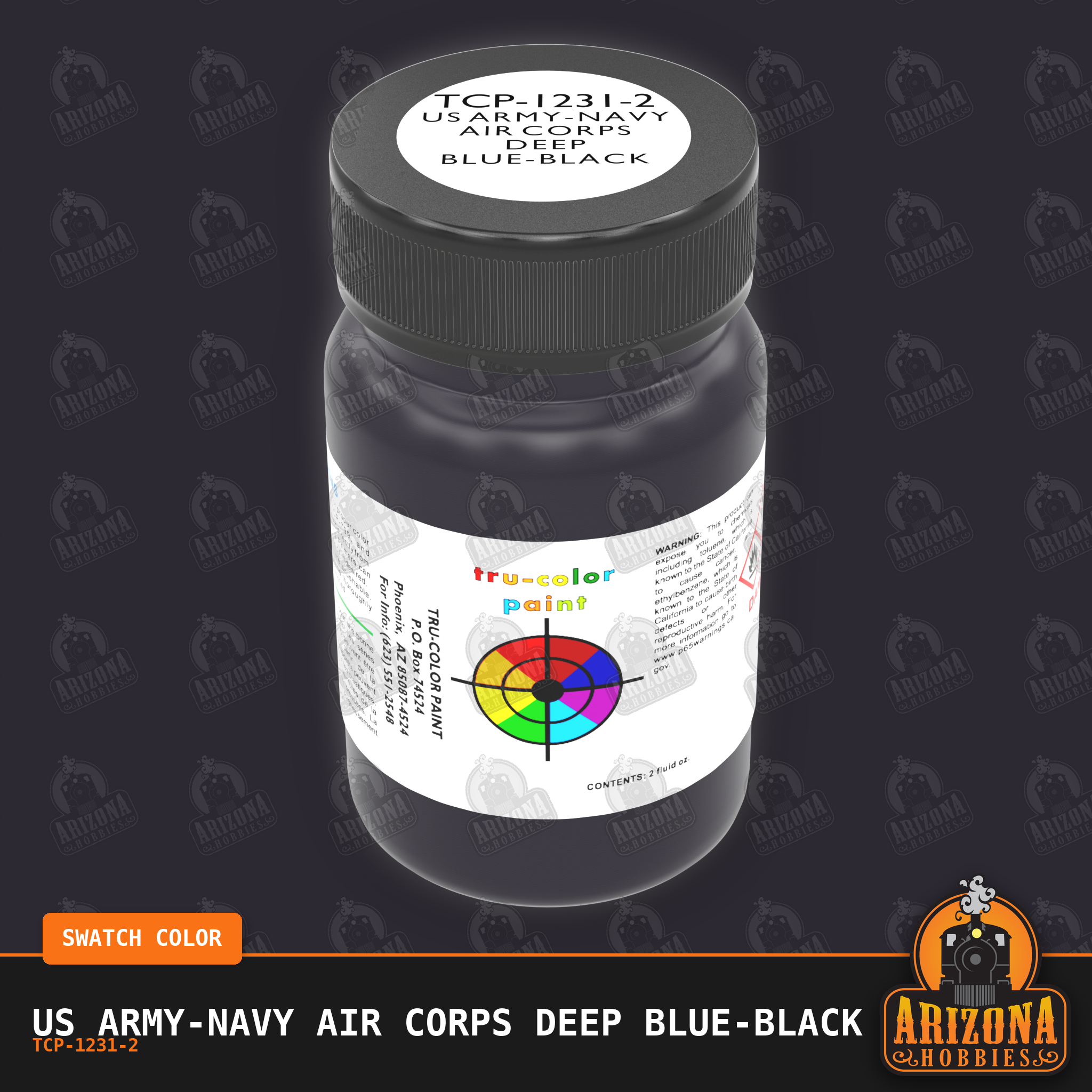 U.S. Army-Navy Air Corps DEEP BLUE-BLACK ANA-623 2-oz bottle (Air-brush) Tru-Color Paint SPECIAL ORDER ONLY