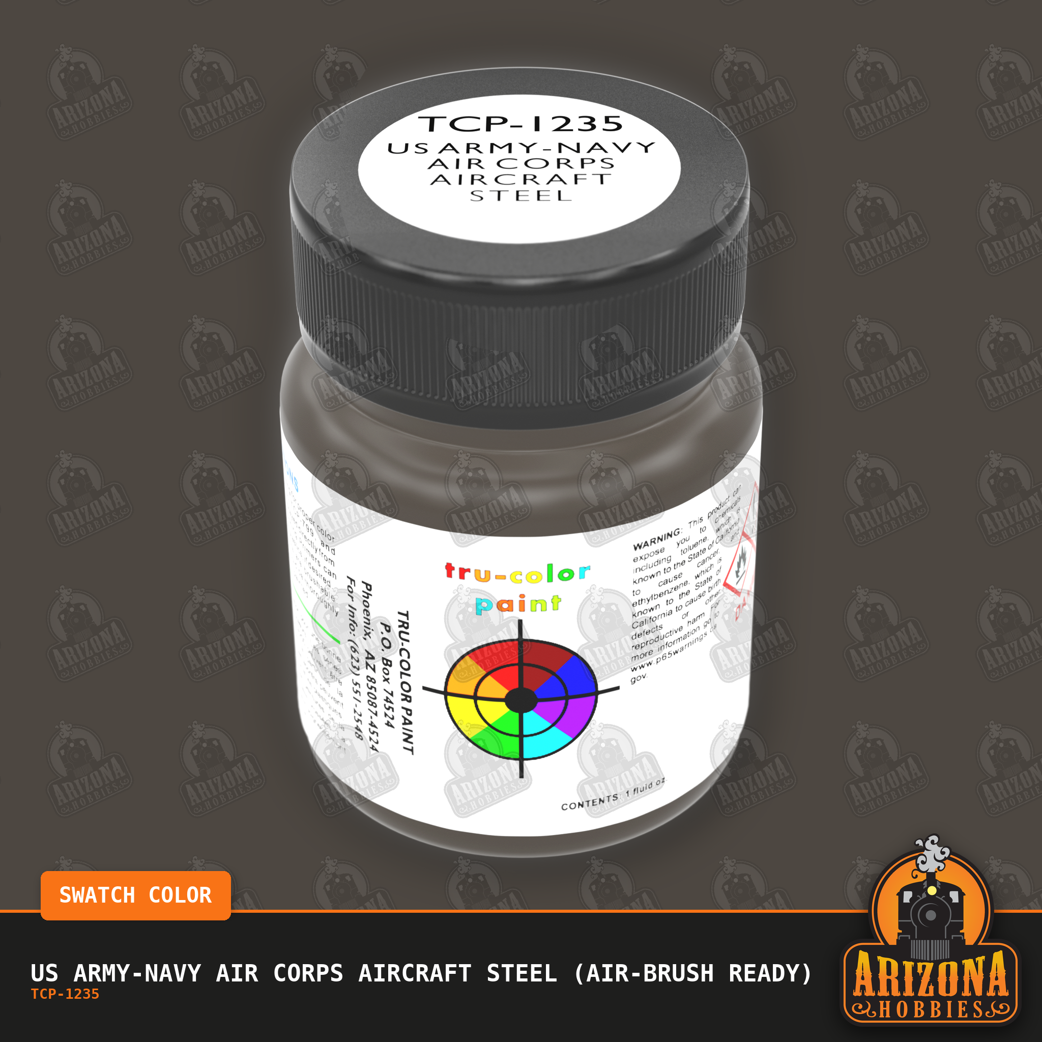 U.S. Army-Navy Air Corps AIRCRAFT STEEL 1-oz bottle (Air-brush) Tru-Color Paint