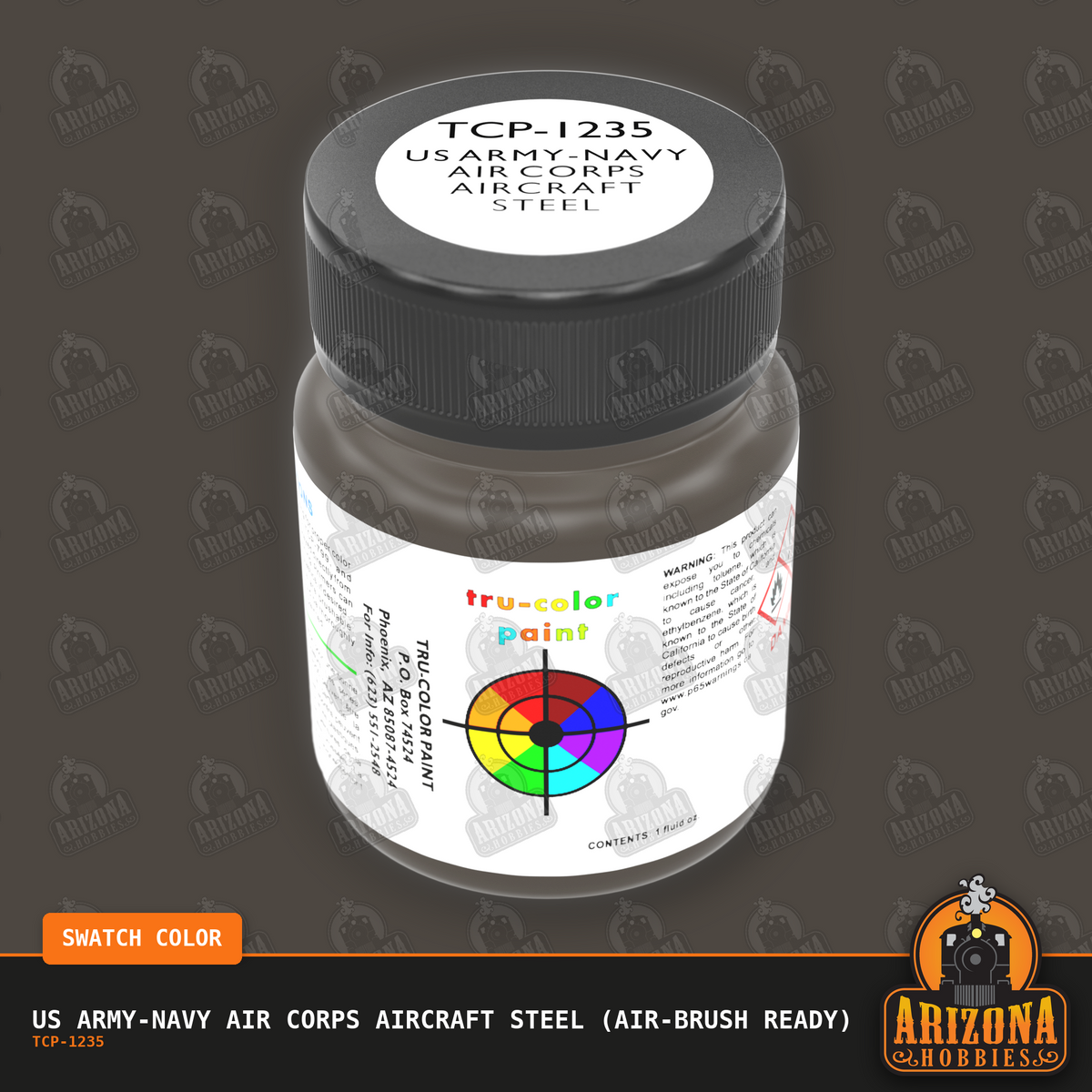 U.S. Army-Navy Air Corps AIRCRAFT STEEL 1-oz bottle (Air-brush) Tru-Color Paint