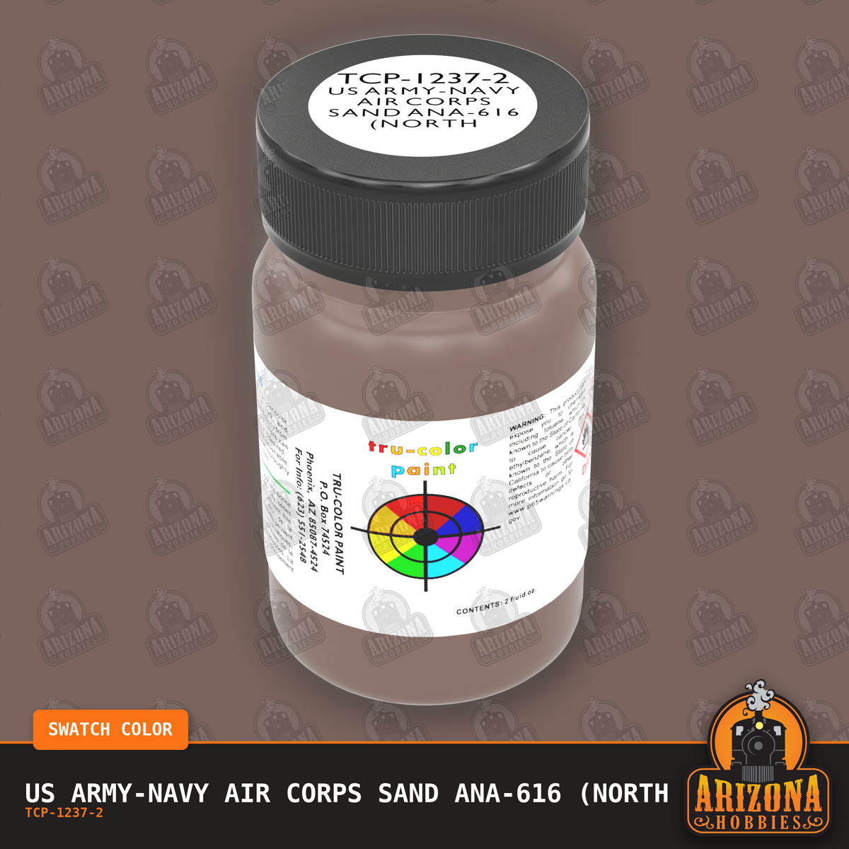 U.S. Army-Navy Air Corps SAND ANA-616 (North Africa) 2-oz bottle (Air-brush) Tru-Color Paint SPECIAL ORDER ONLY