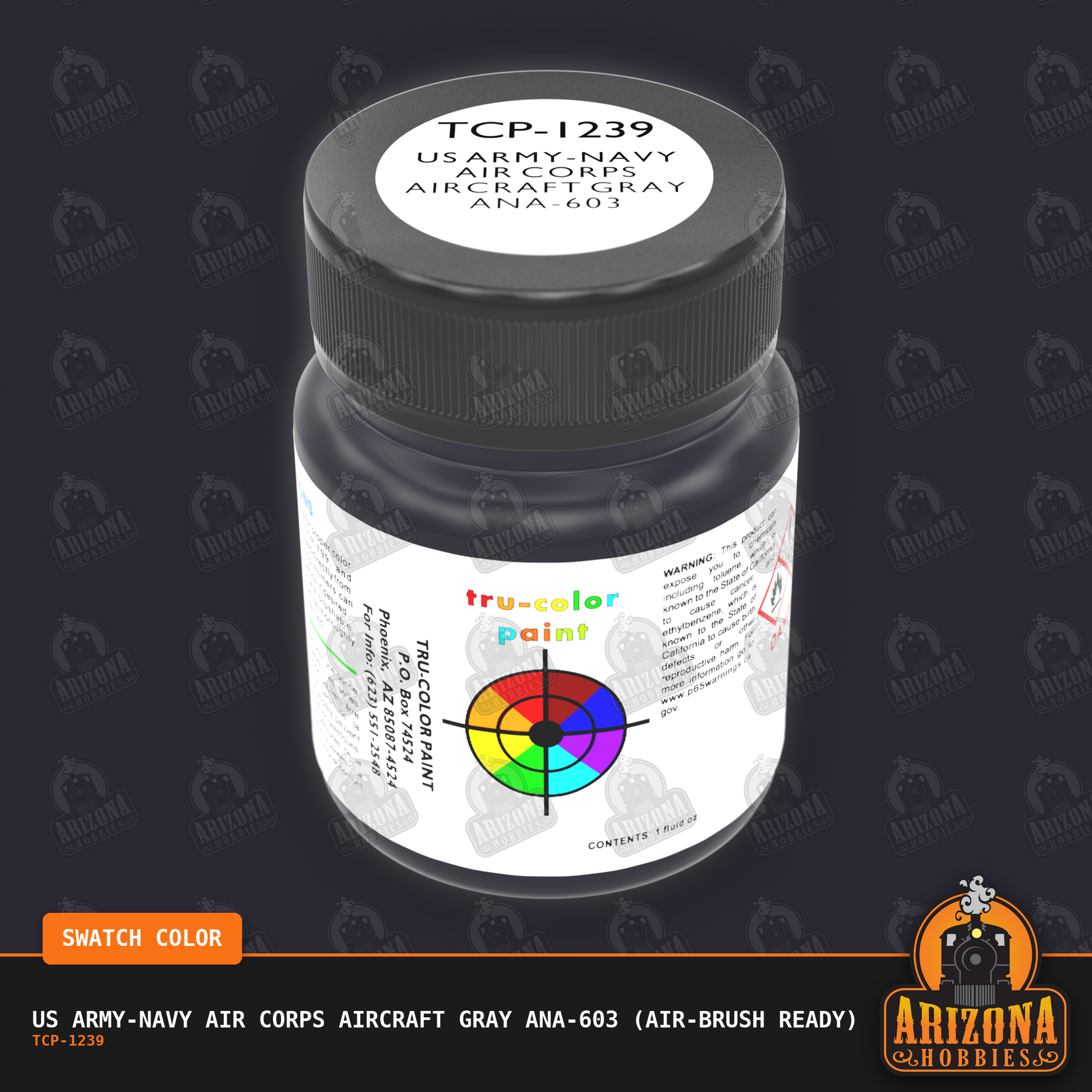 U.S. Army-Navy Air Corps AIRCRAFT GRAY ANA-603 1-oz bottle (Air-brush) Tru-Color Paint